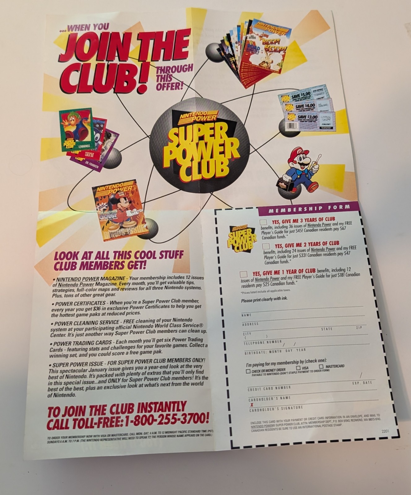Super Metroid (Super Nintendo SNES 1994) Players Guide Offer Insert Only