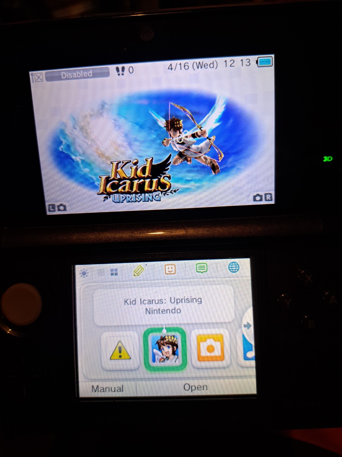 Kid Icarus Uprising Nintendo 3DS 2012 Cartridge Only Tested