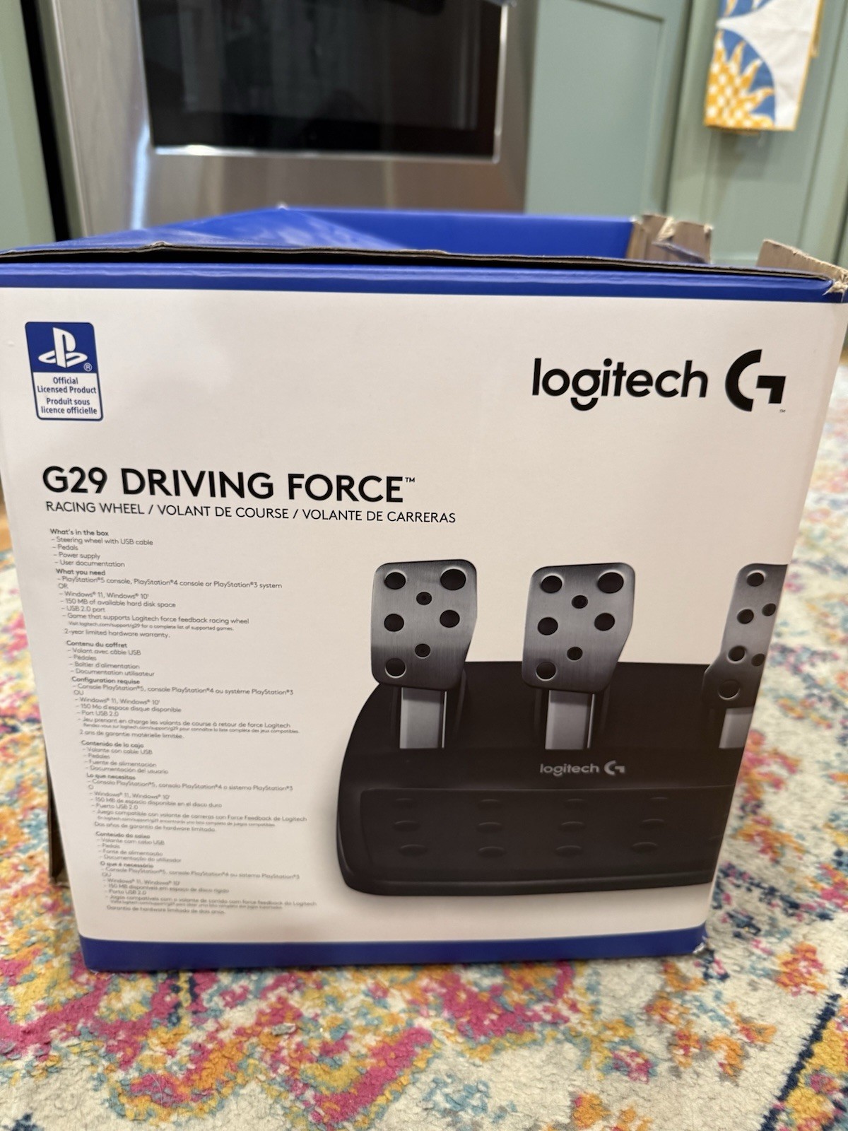 Logitech G29 Driving Force Racing Wheel – Black (941-000110) BOX NOT INCLUDED