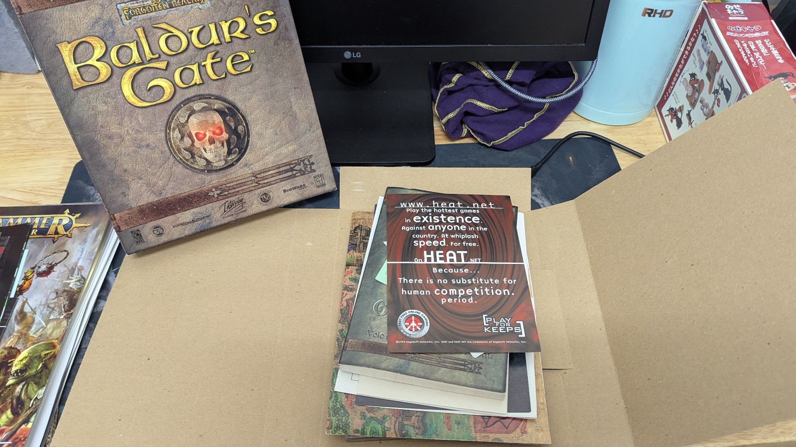 Baldur’s Gate PC Big Box 1998 Complete w/ Map & Manual (DVD from 1998) Very Rare