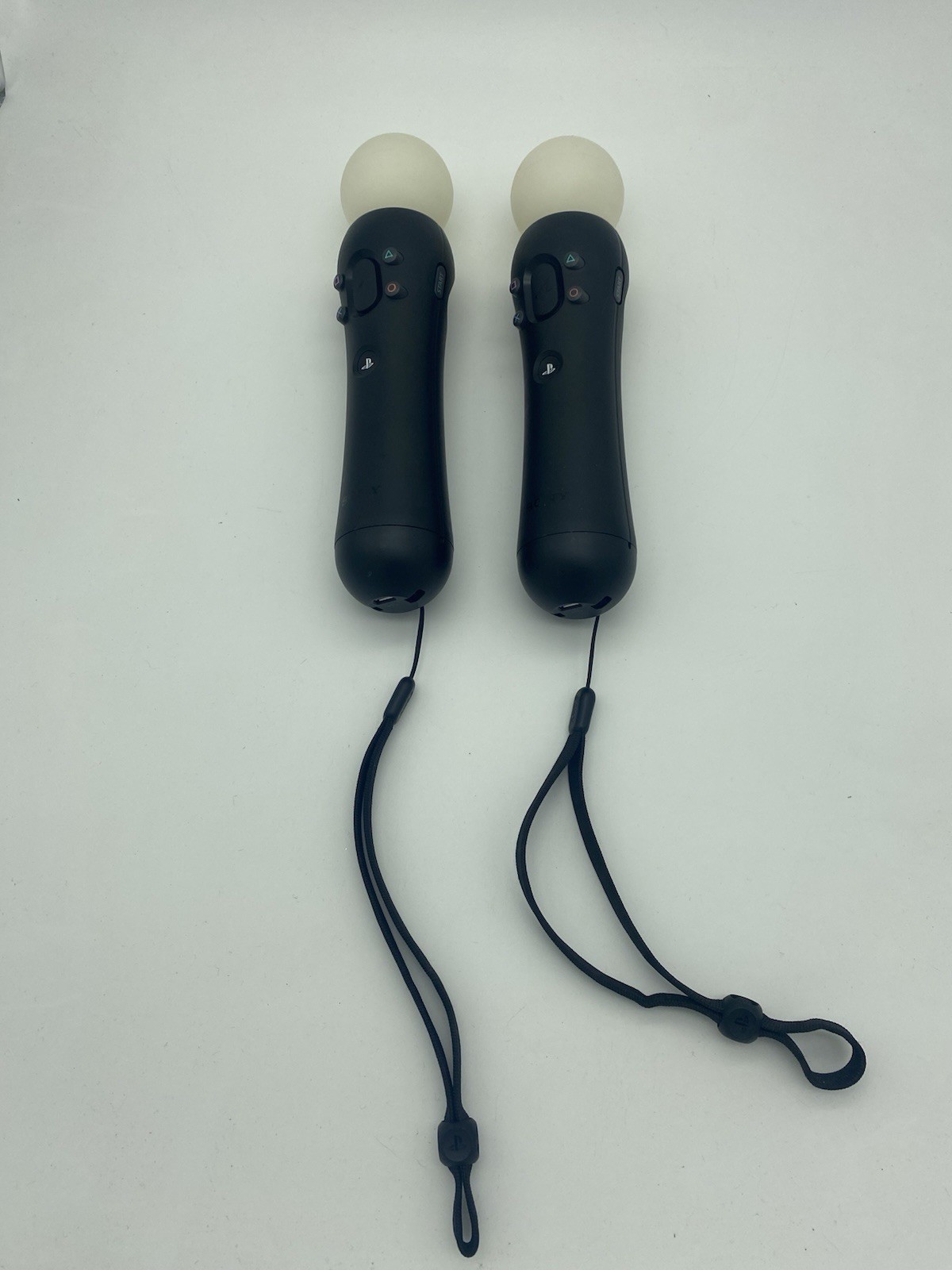 Sony PlayStation Move Motion Controller Black CECH-ZCM2U PS3 PS4 Set of 2 Tested