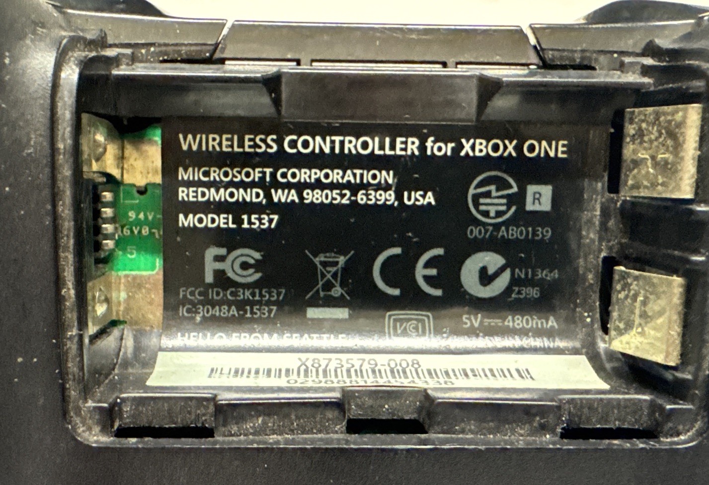 Microsoft Xbox One/ Series X|S Wireless Ergonomic Controller Black USB-C Console