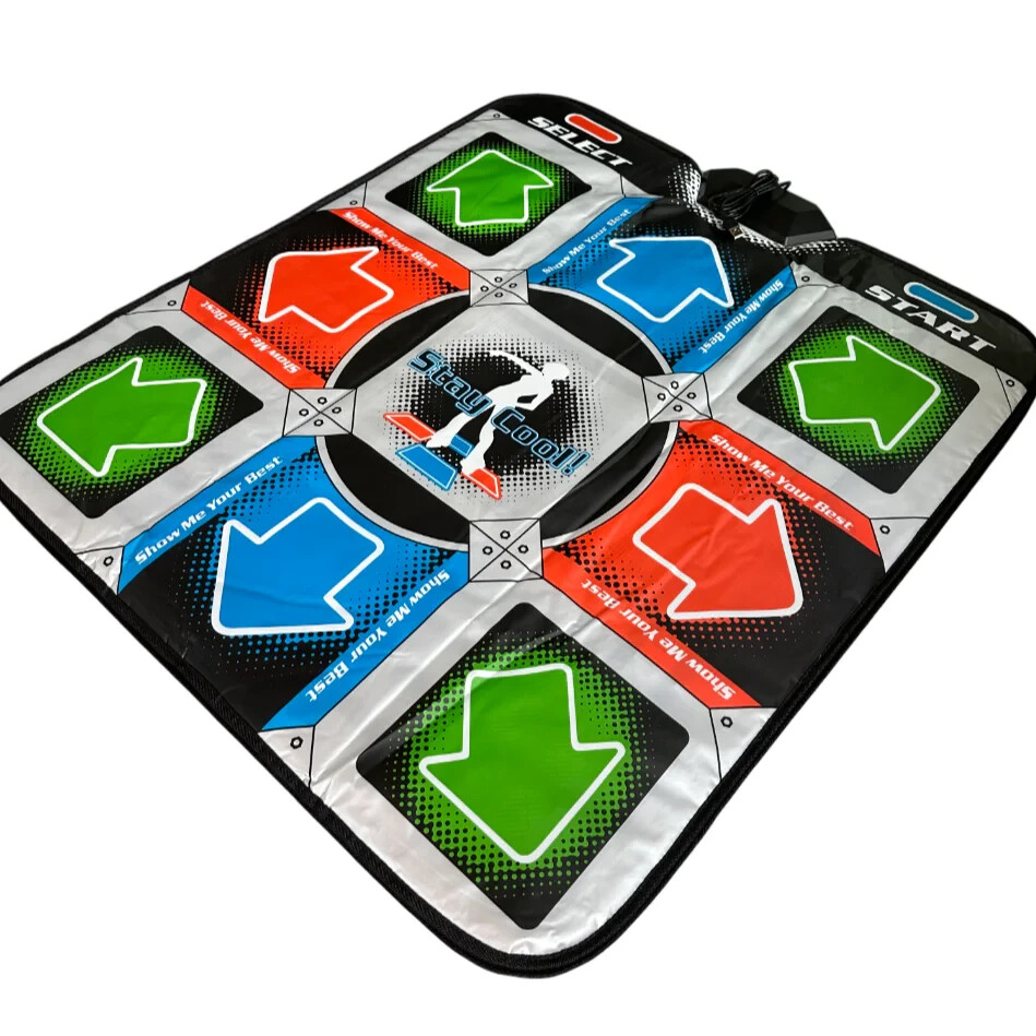 Dance Pad Mat 1″ Thick Foam Dance Dance Revolution- USB, PS1/PS2, Xbox, GameCube