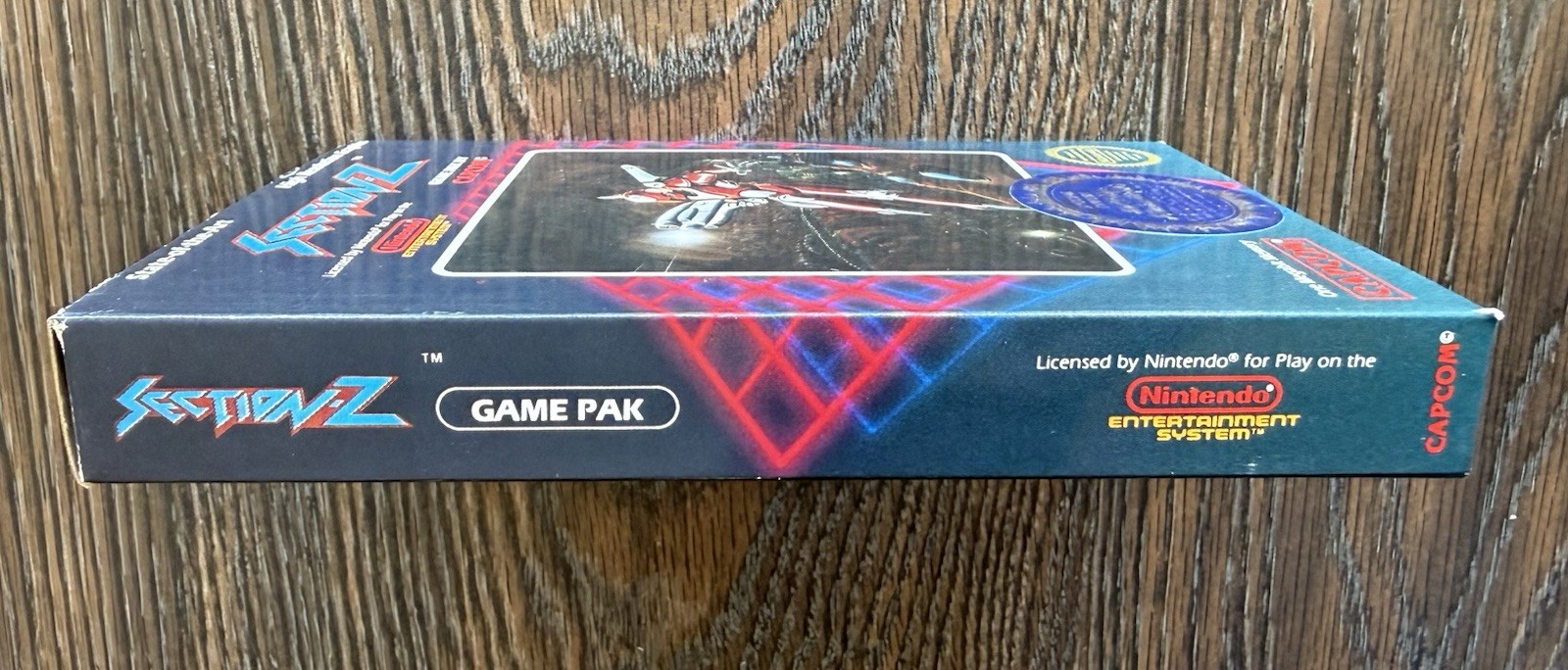 Section-Z Complete CIB Hangtab 5-Screw FIRST PRINT (Nintendo, NES 1987) VG! 🔥