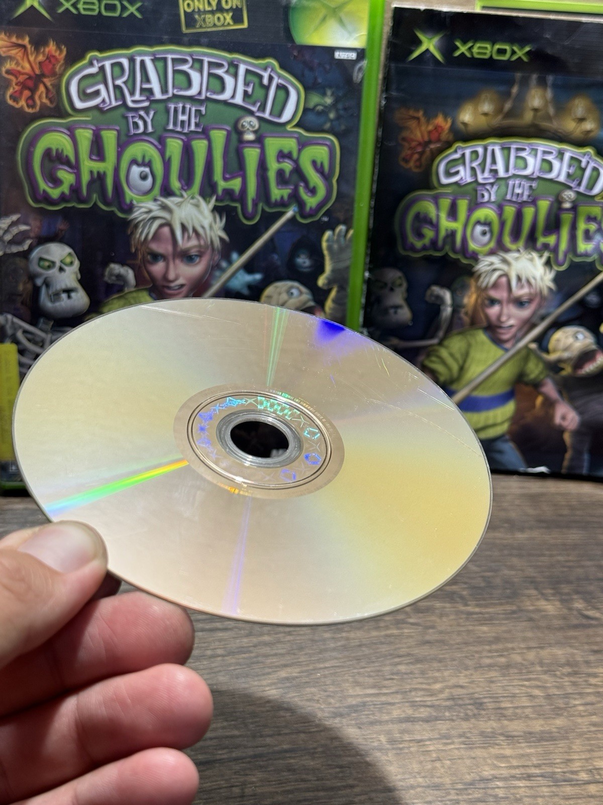Grabbed by the Ghoulies (Microsoft Xbox, 2003) CIB Complete In Box w/ Manual