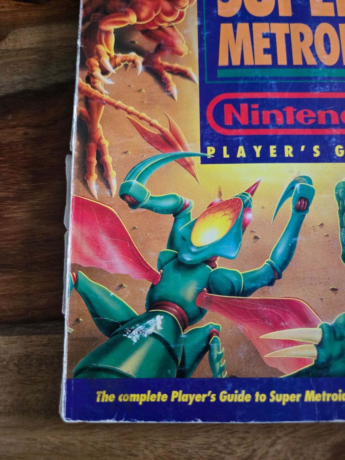 Super Metroid Nintendo Player’s Guide w/ Fold Out Map, Cover Damage :(