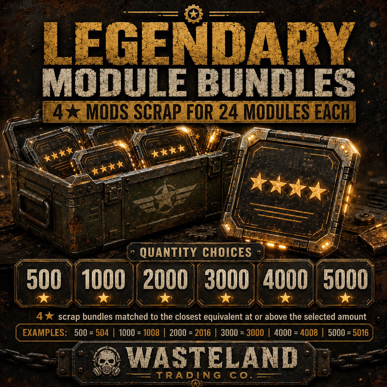 Fallout 76 {PC} Legendary Modules | Choose 500 – 5000| |EXPEDITED DELIVERY|