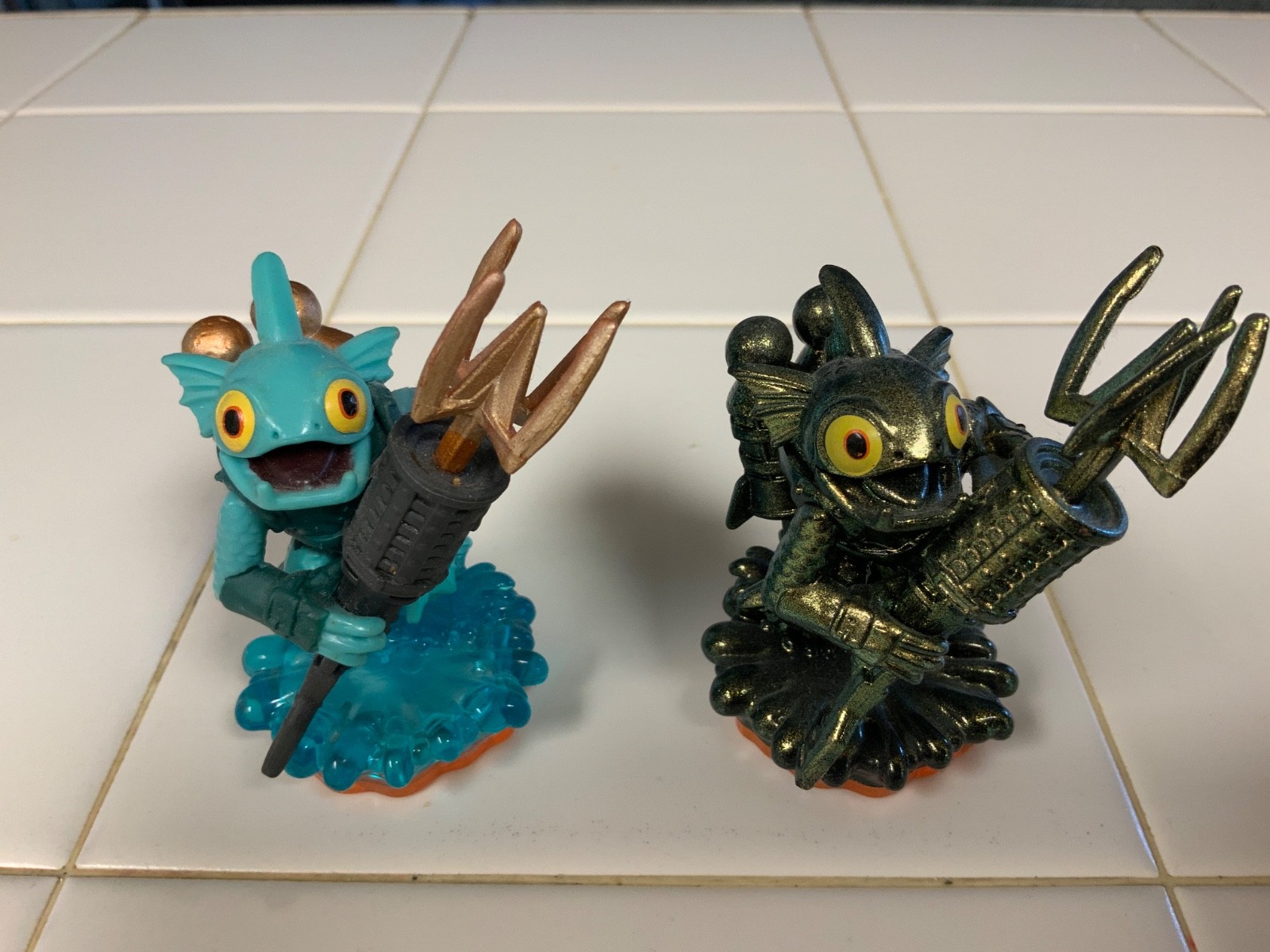 Skylanders Giants lot(4): Metallic Green Shroomboom, Gill Grunt etc