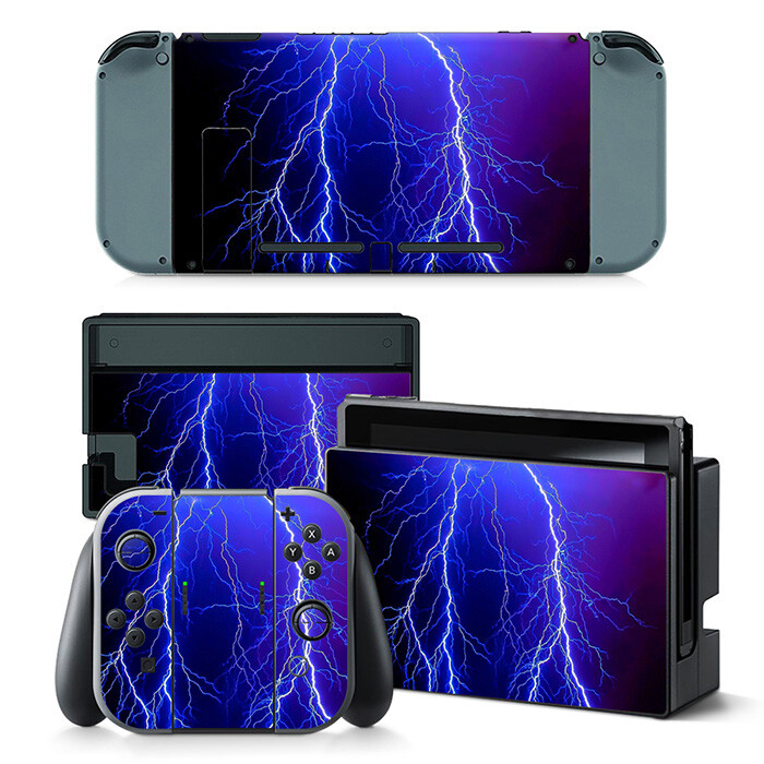 Vinyl Decal Skin Protector for Nintendo Switch Console Joy-Con Dock Full Set new