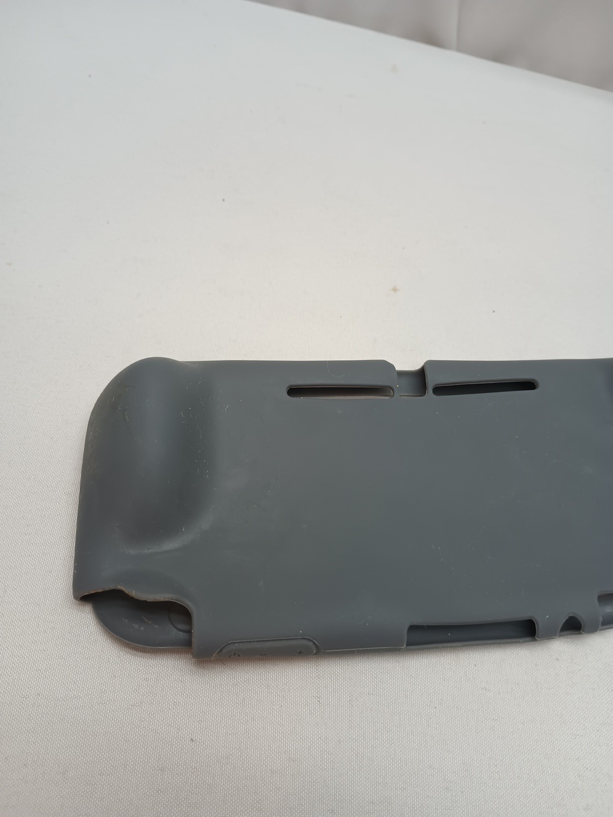 Grey Silicone Gel Rubber Protective Skin For Nintendo Switch Lite Gray