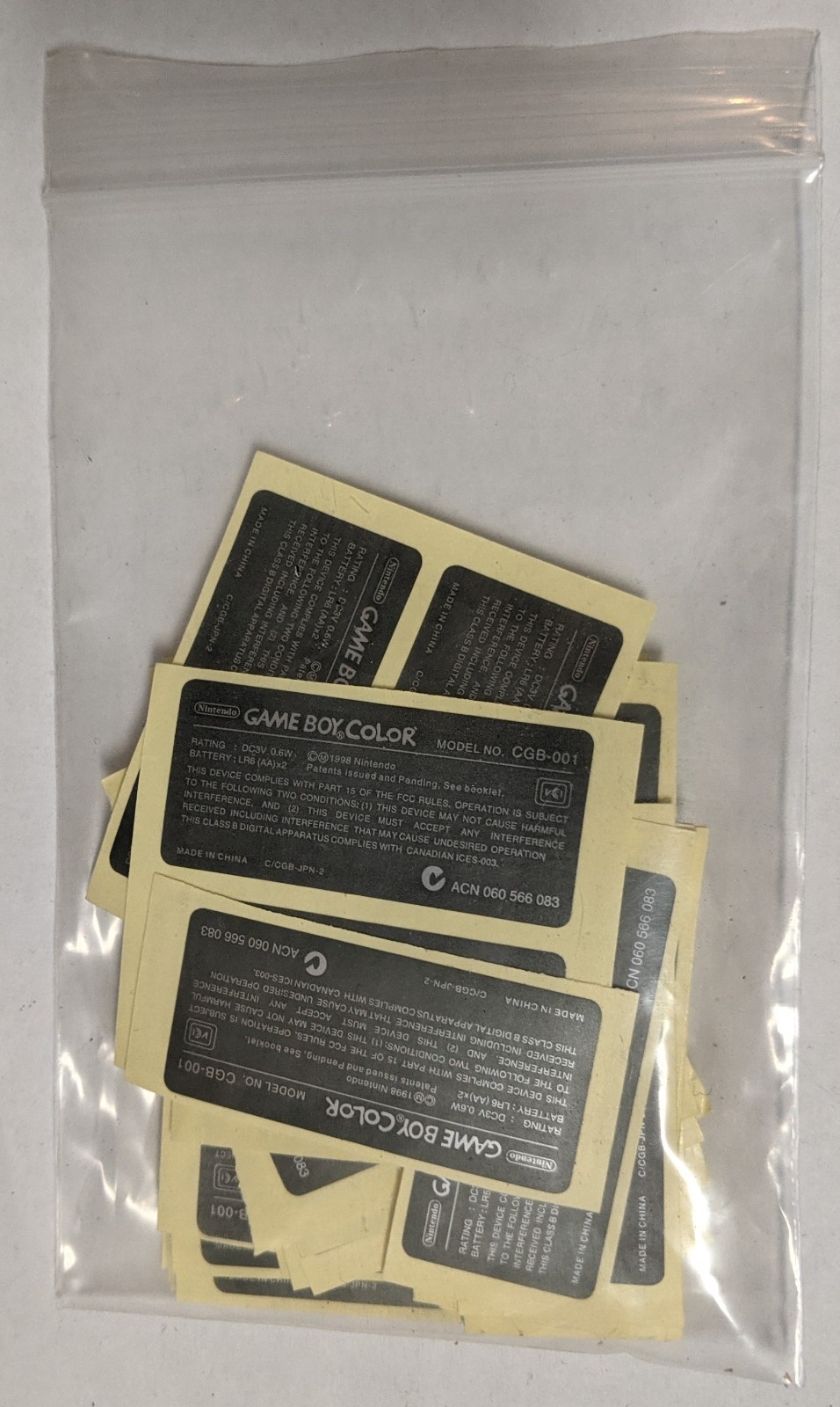 1 Replacement Nintendo Game Boy Color Sticker – – DLcx79 – ONE STICKER