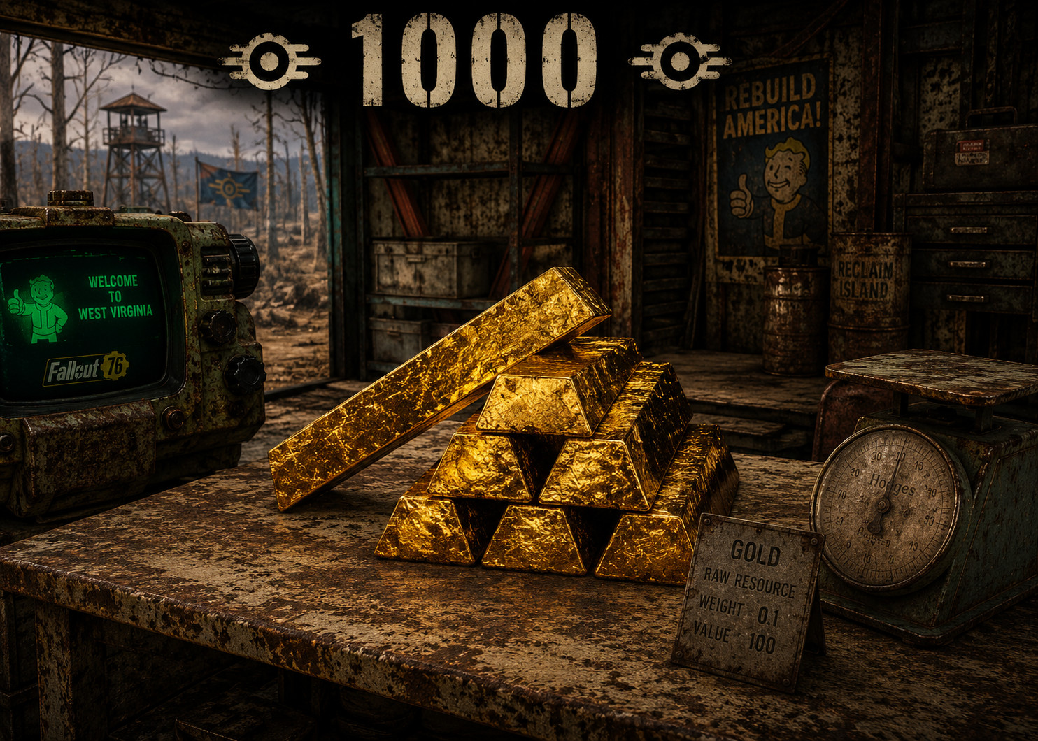 PS4 / PS5 Fallout 76 junk x1,000 gold