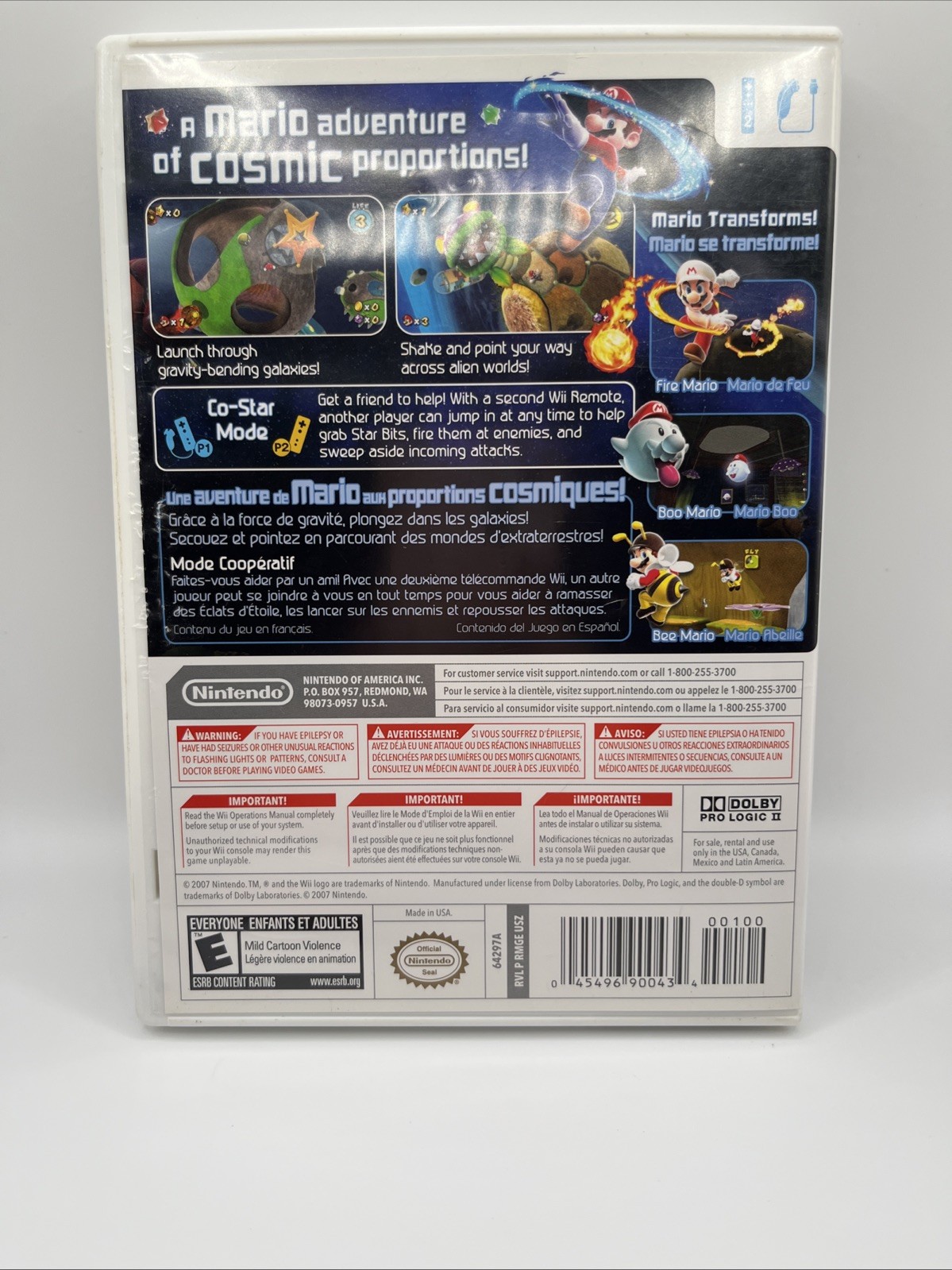 Super Mario Galaxy (Nintendo Wii, 2007) CIB Complete In Box w/ Manual