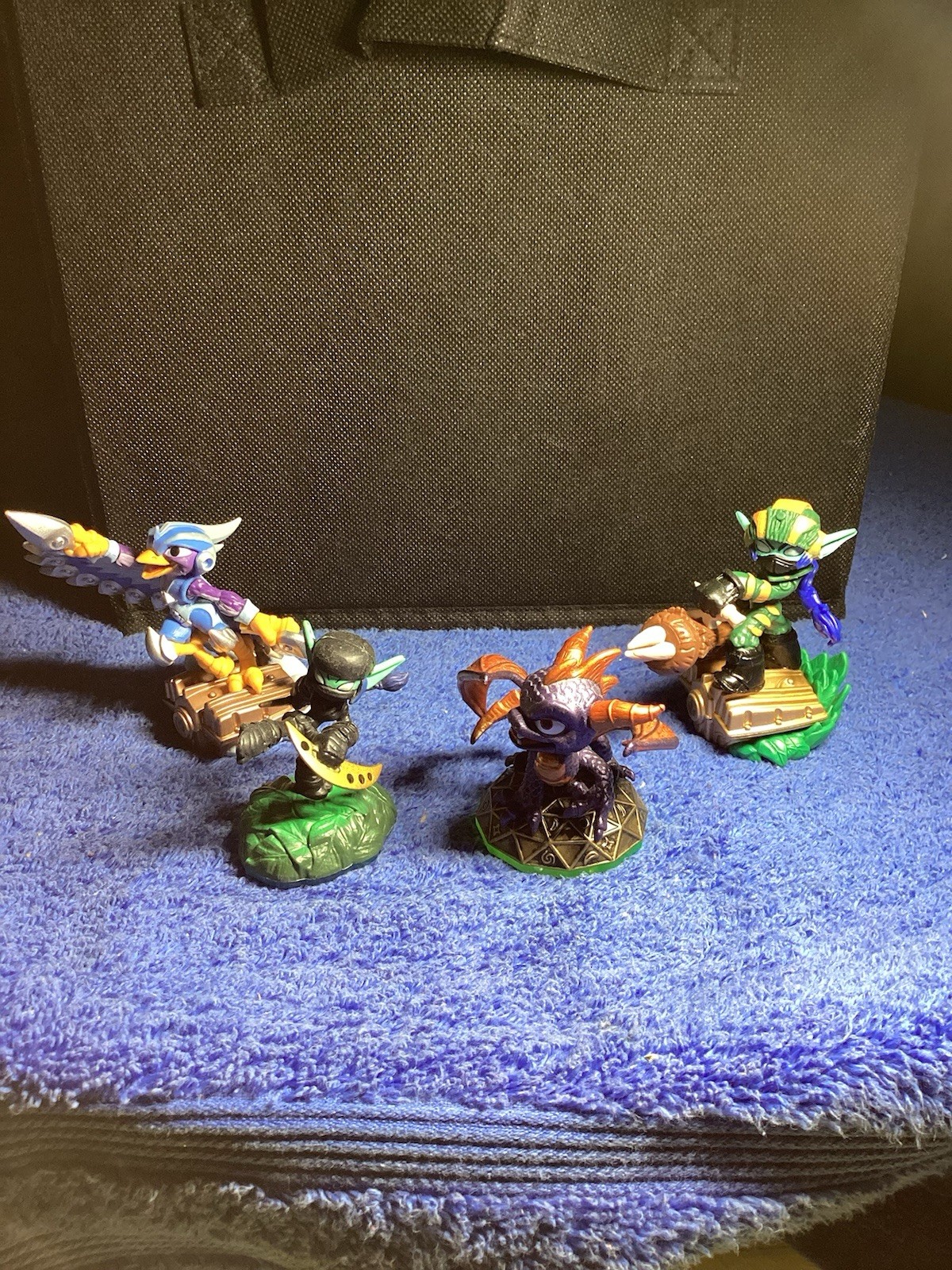 Sky landers Swap Force “Ninja Stealth Elf” “Spyro” “Storm Blade” “Super Shot Ste