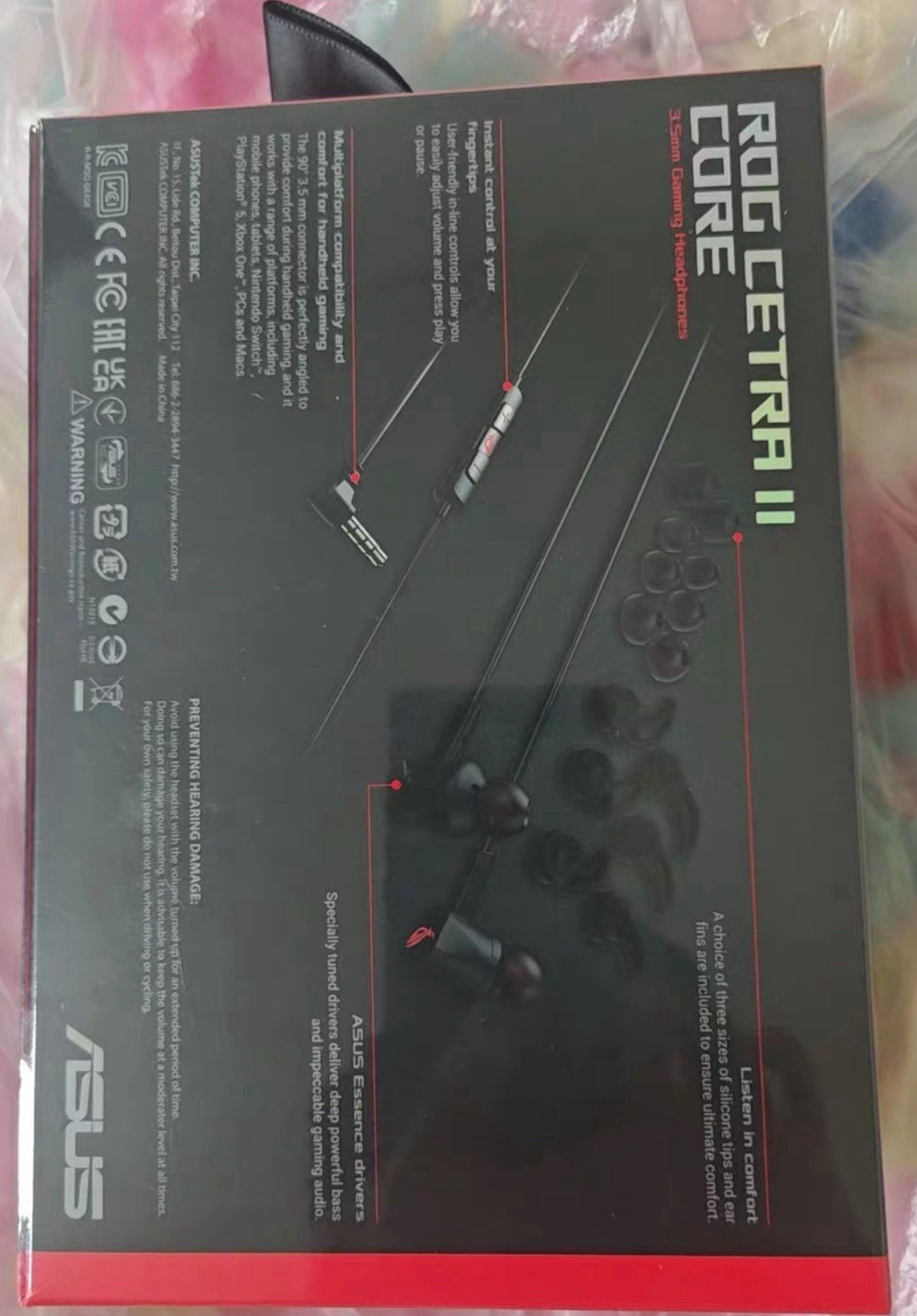 (New) ASUS ROG Cetra II Core 3.5mm in-Ear Gaming Headphones (Black)