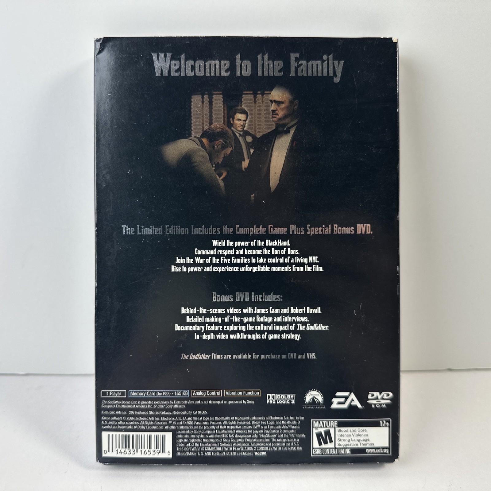 The Godfather The Game Limited Edition PS2 2006 CIB In Excellent Condition