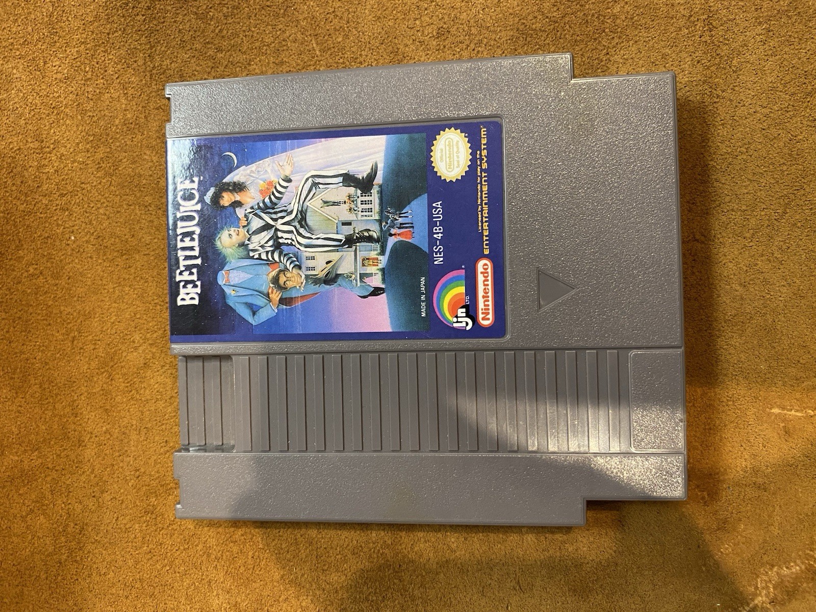 Beetlejuice (Nintendo NES) AUTHENTIC BOX + GAME & BOX PROTECTOR – NO MANUAL!