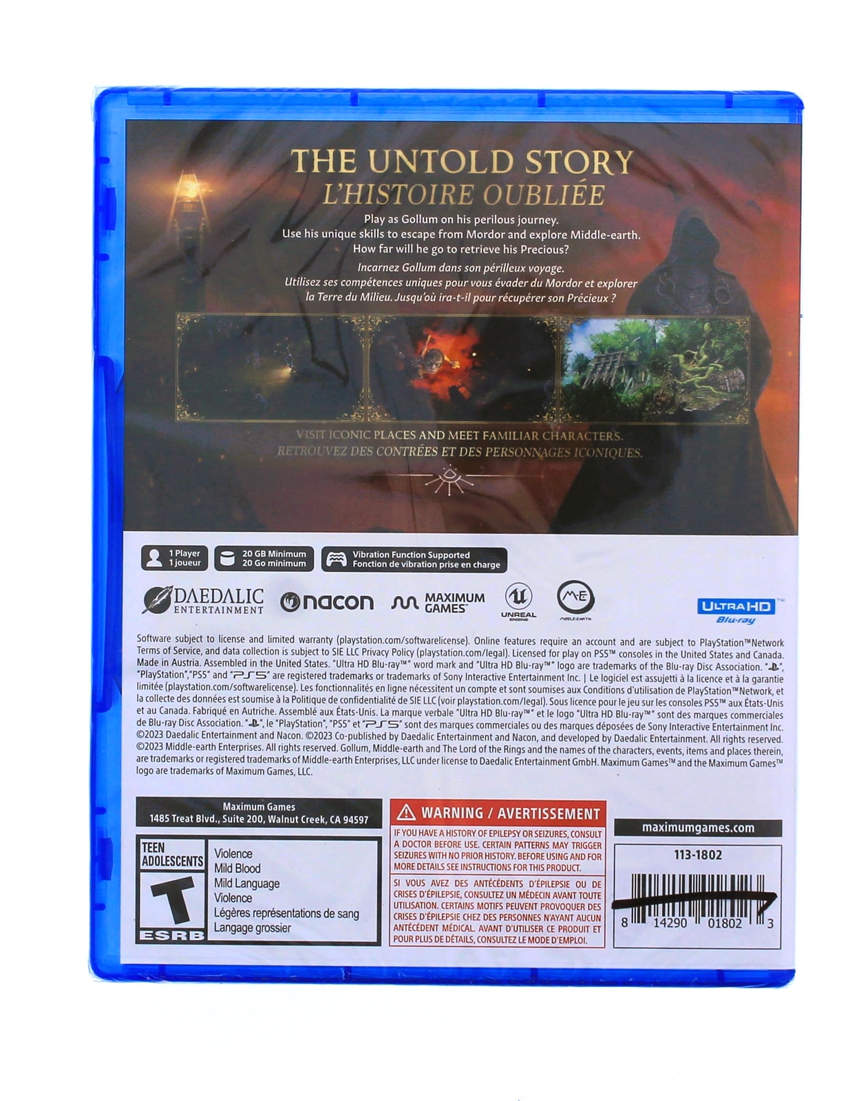The Lord of The Rings Gollum PS5