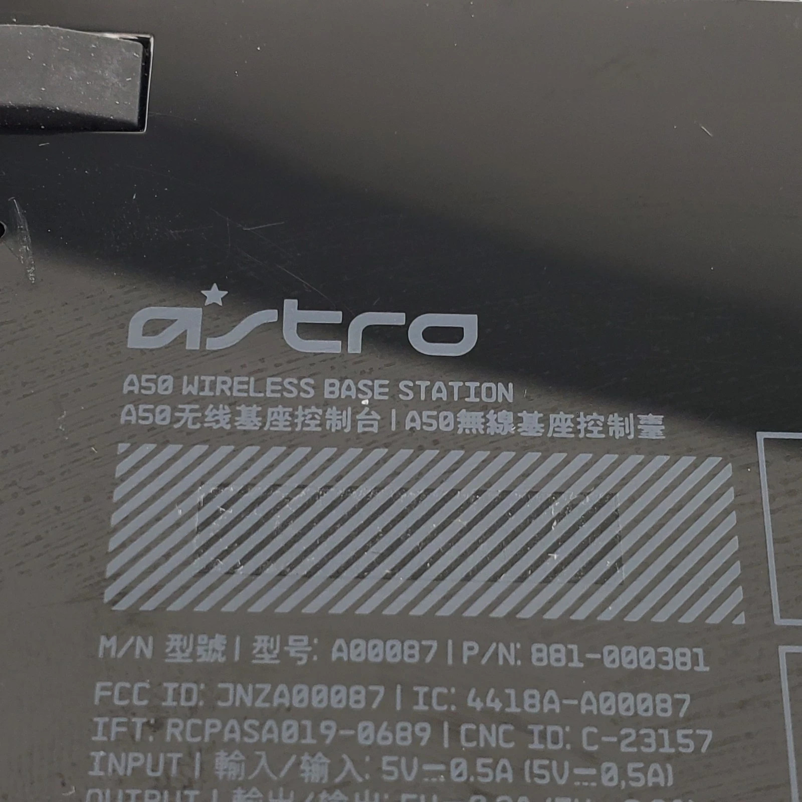 Astro A50 Wireless Base Station Only A00087 For Astro A50 Headset Xbox with cabl