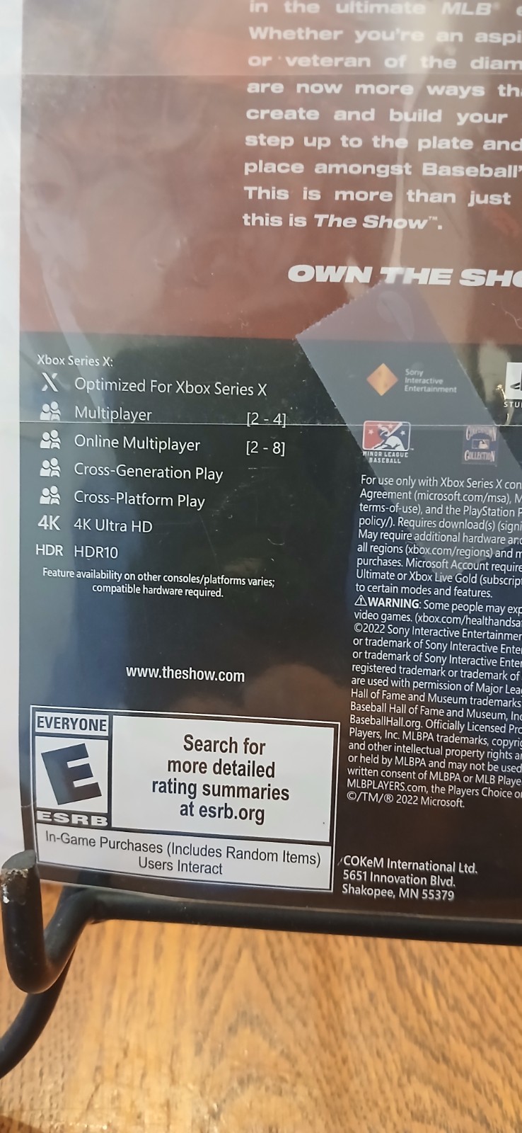 Xbox One Series X, MLB The Show 22