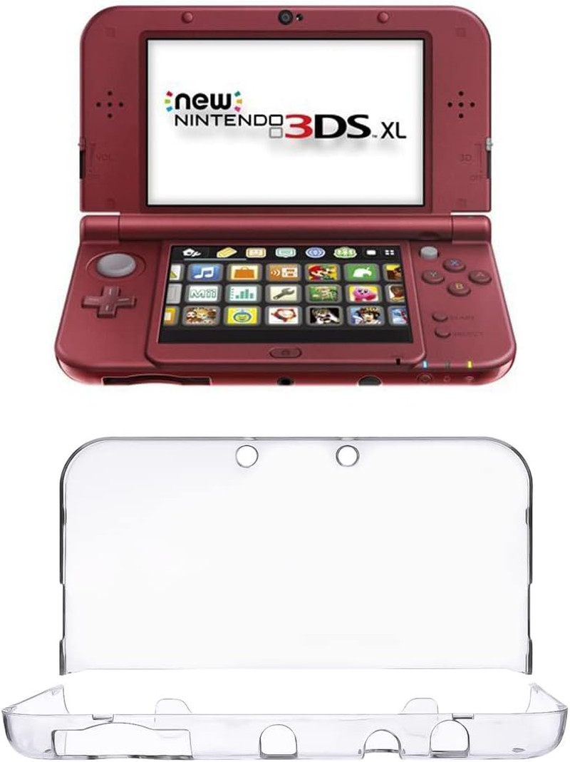 New 3DS XL Case Ultra Clear Crystal Transparent Hard Shell Protective Case Cover