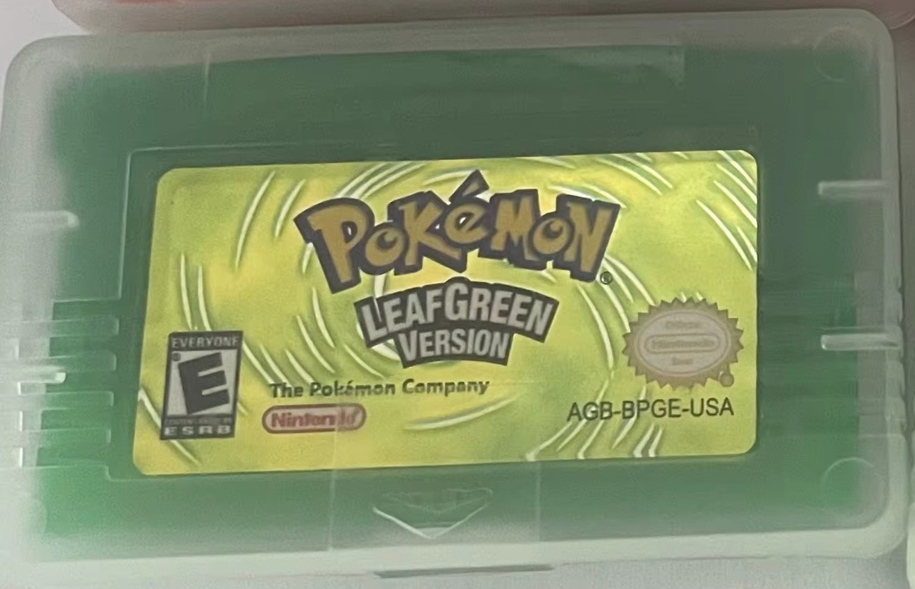 Pokemon Emerald, LeafGreen, Ruby, Sapphire, FireRed GBA Cartridges+Case(TESTED)