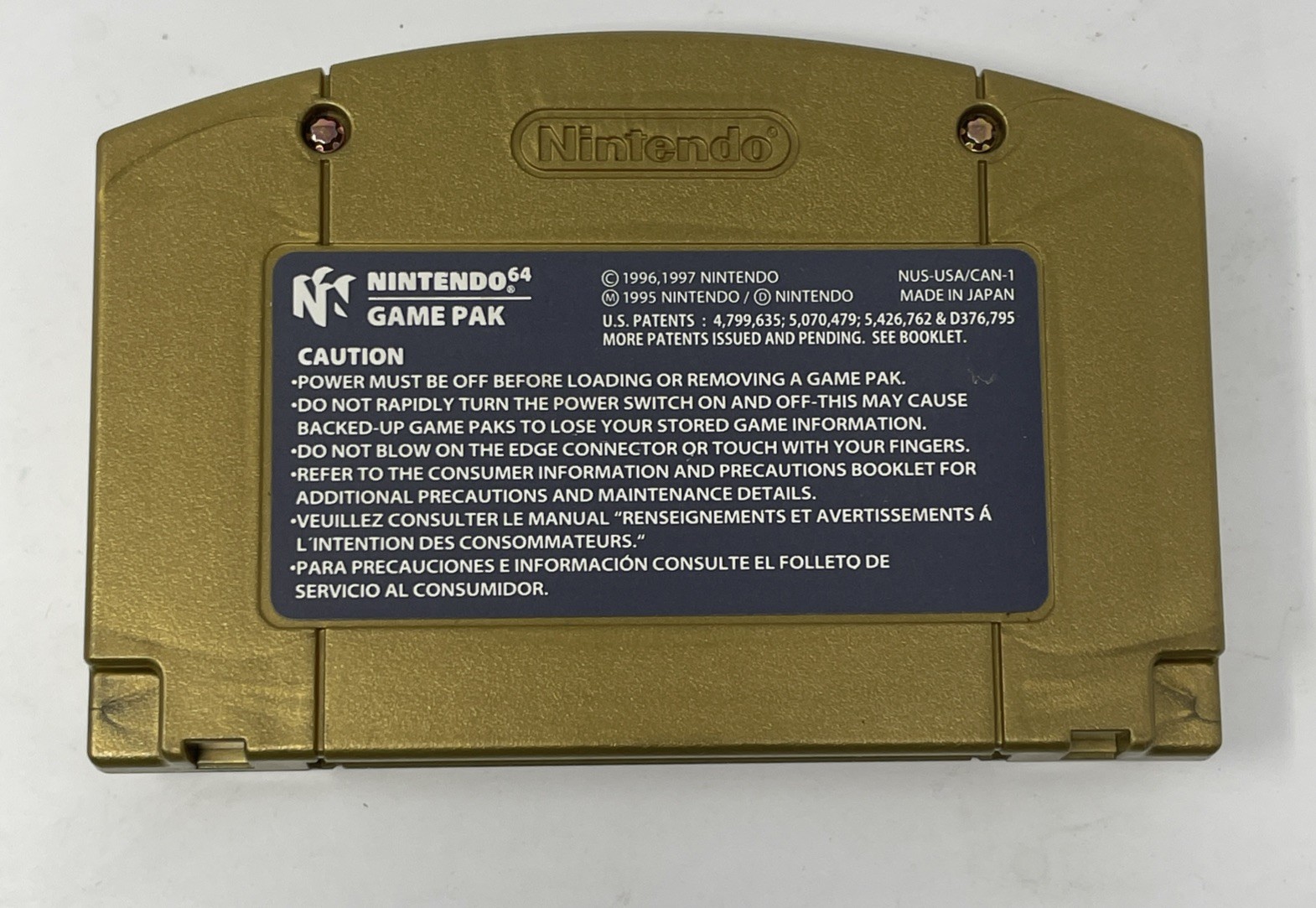 The Legend of Zelda: Majora’s Mask GOLD Holographic Collector’s Edition (N64)