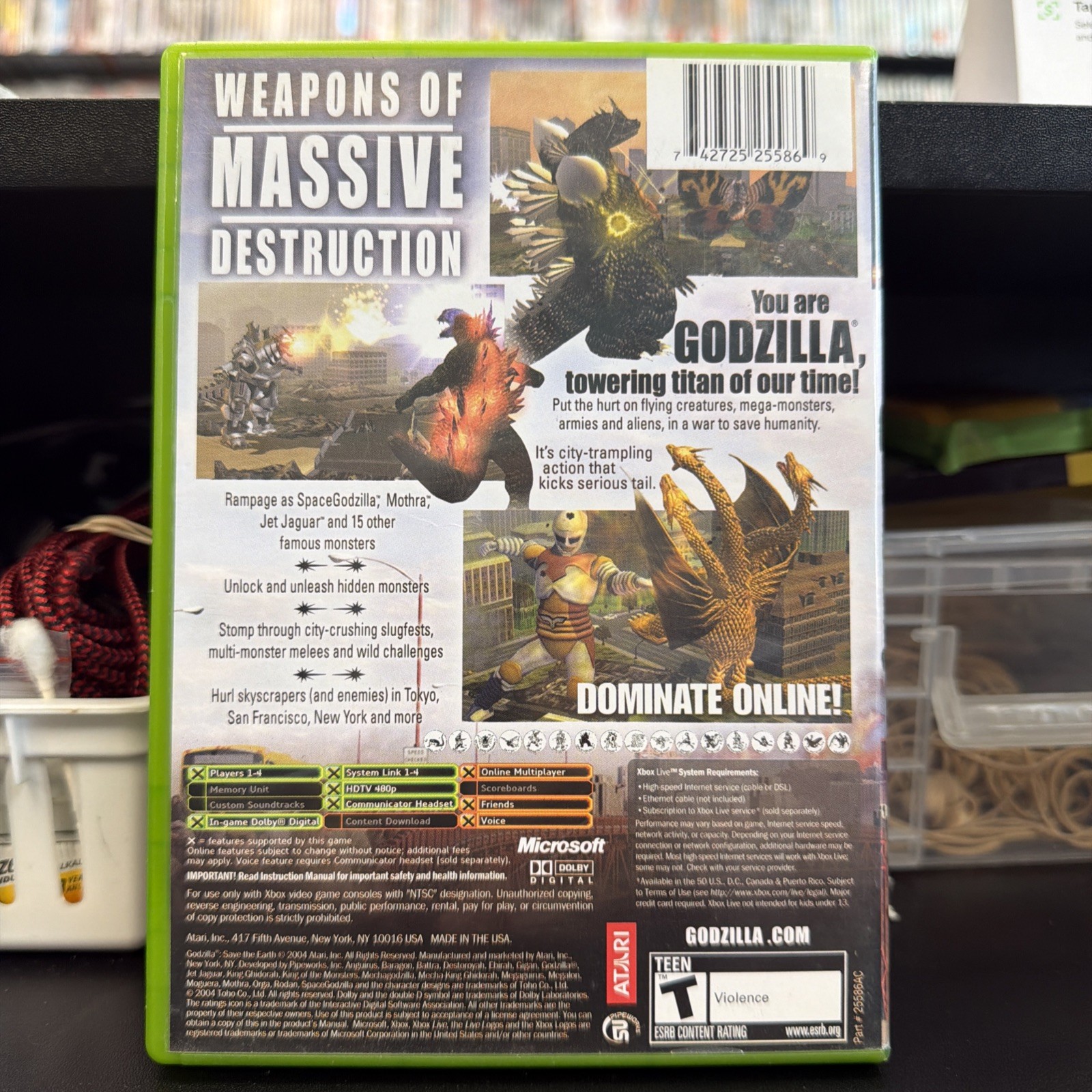 Godzilla Save the Earth (Xbox, 2004)