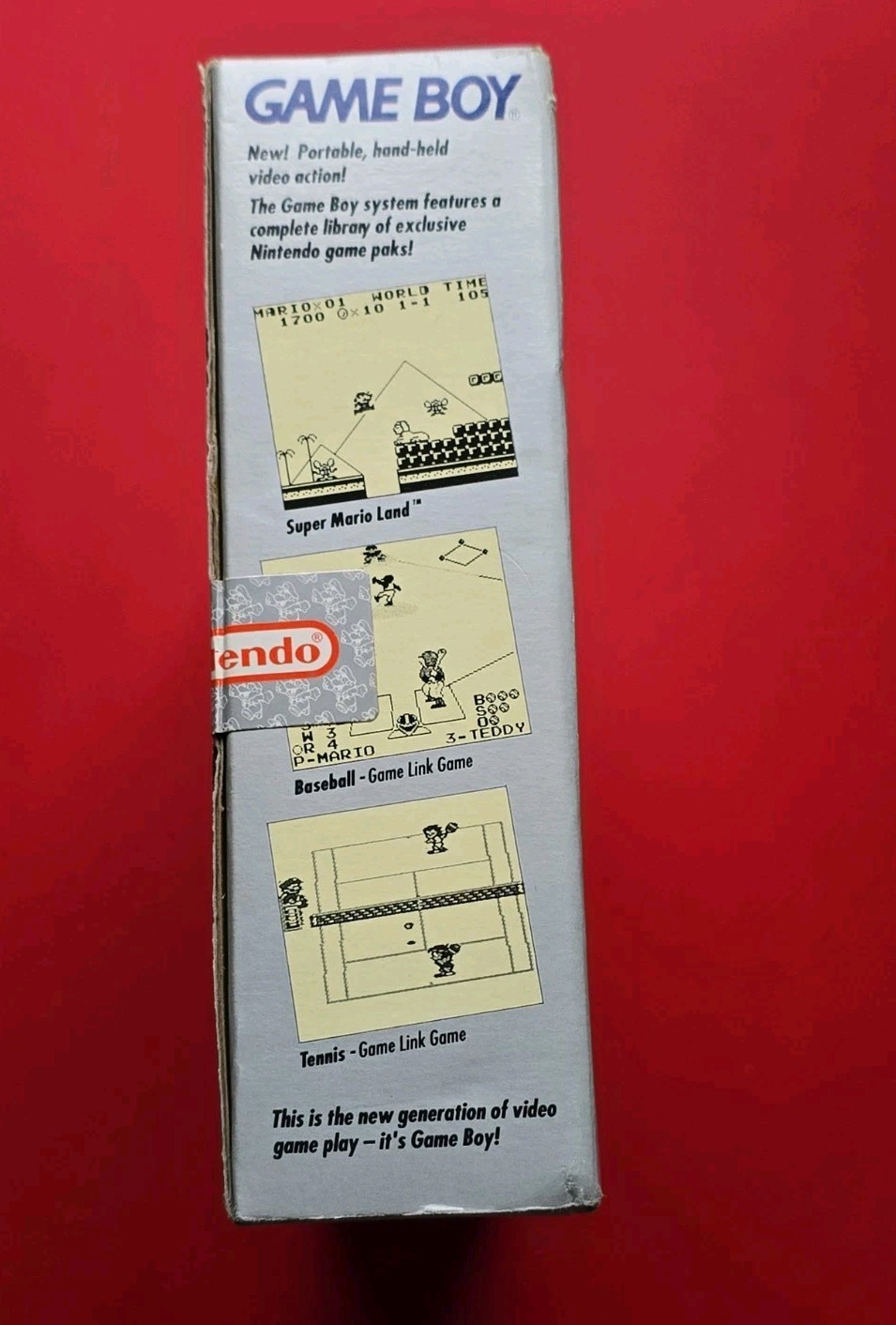 Original Nintendo Game Boy DMG-01 Box Tray Insert Paperwork No Handheld System