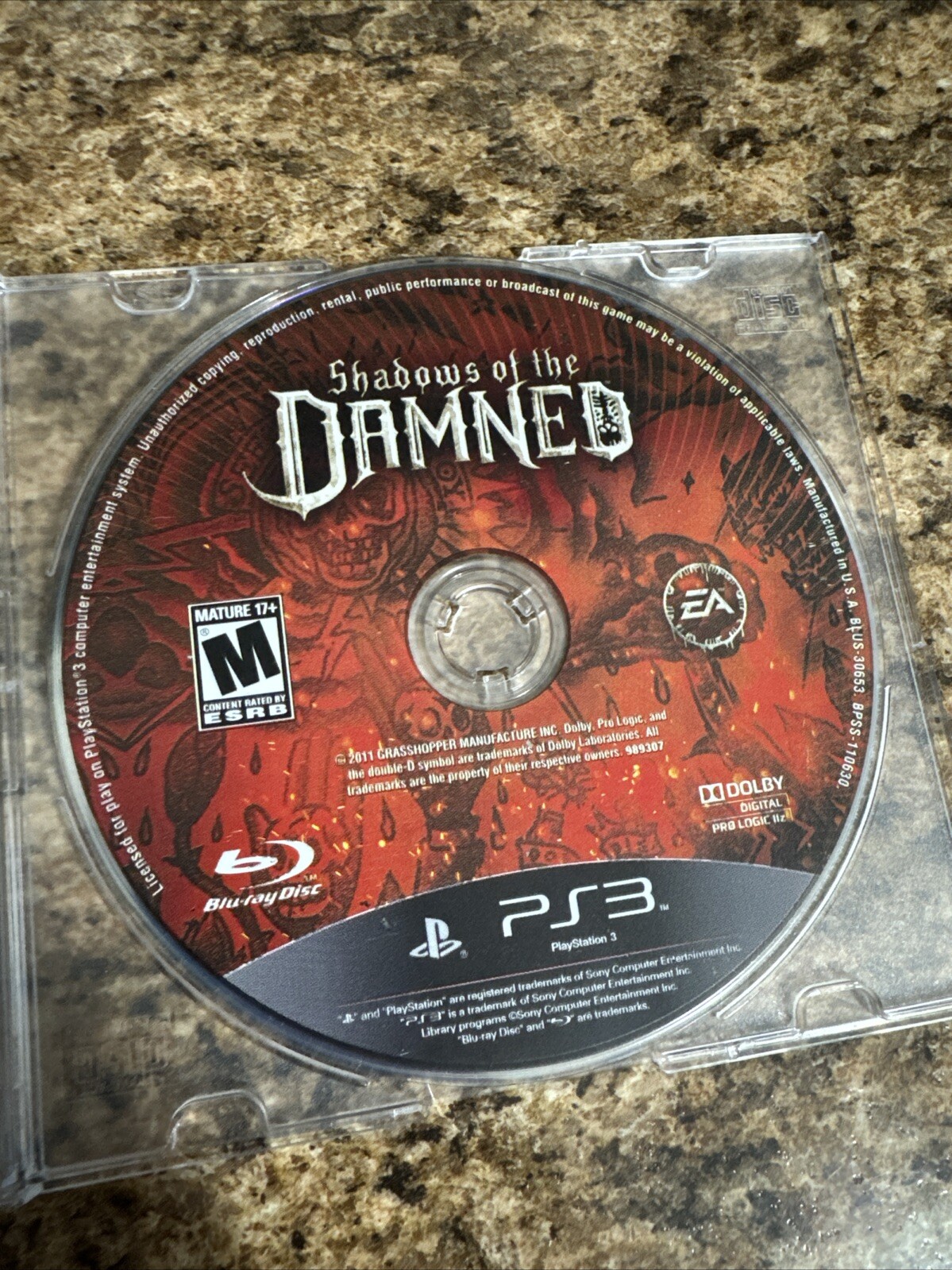Shadows of the Damned (Sony PlayStation 3, 2011) Disc Only Tested