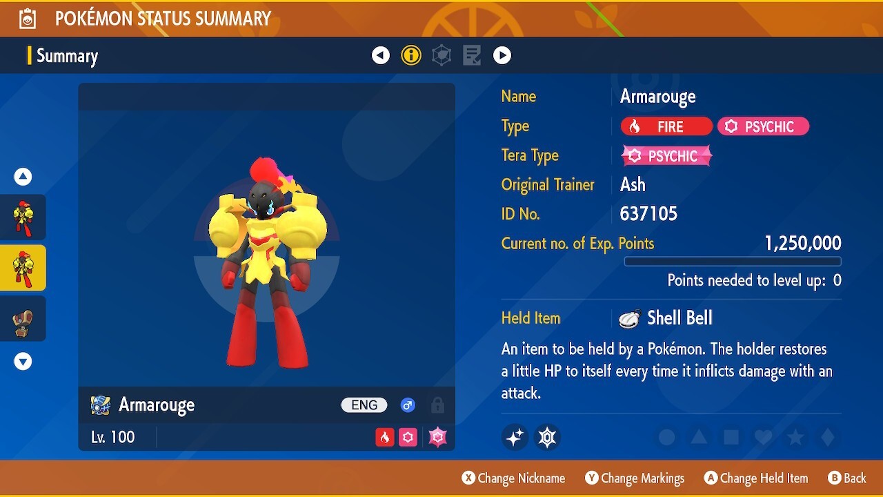 ARMAROUGE • Delphox Raid Ready ⭐ SHINY 6IVs & EVs ⭐ Pokemon Scarlet and Violet