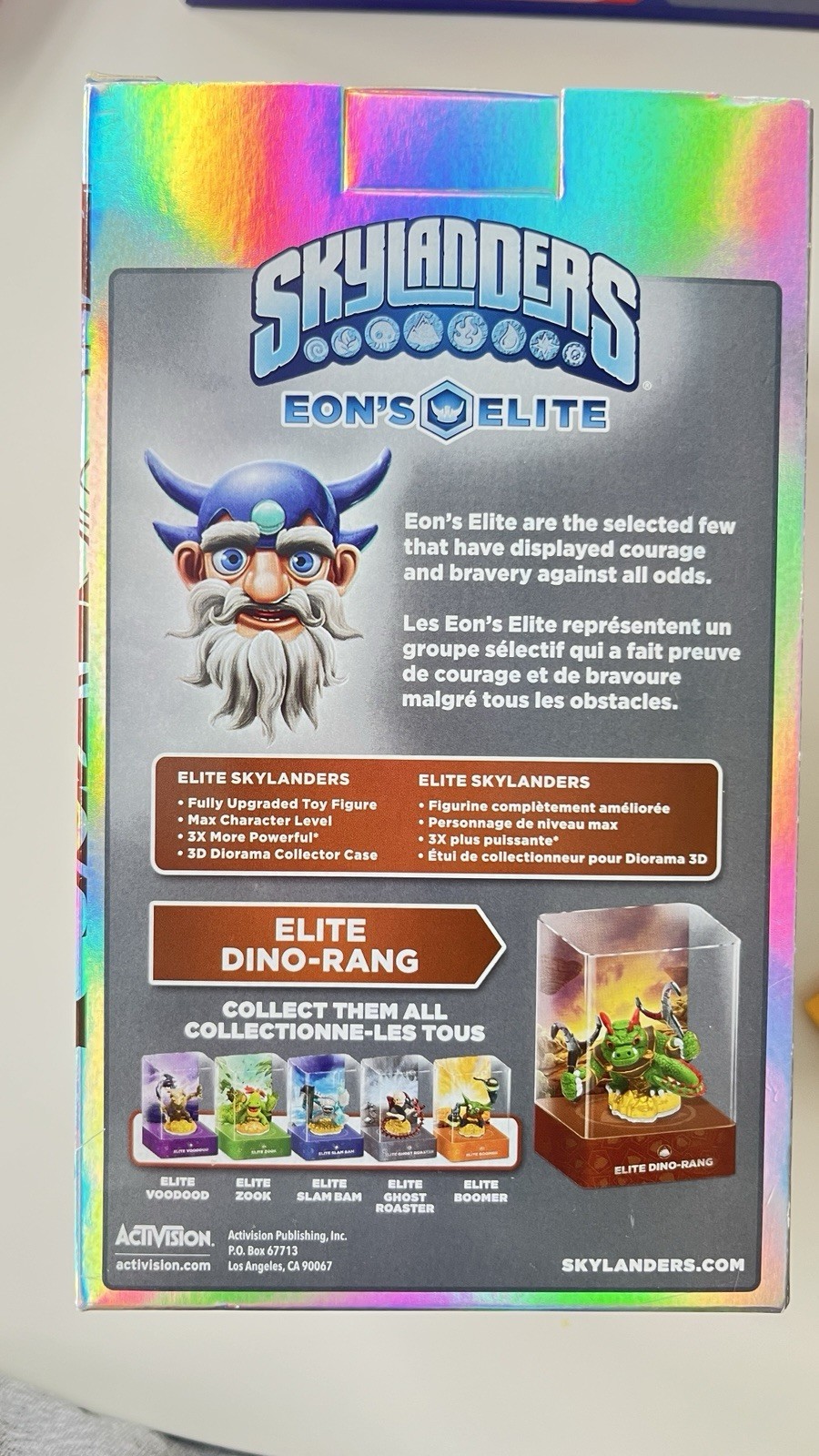 Skylanders Eon’s Elite Dino-Rang In Collector Case New In Box – Rare