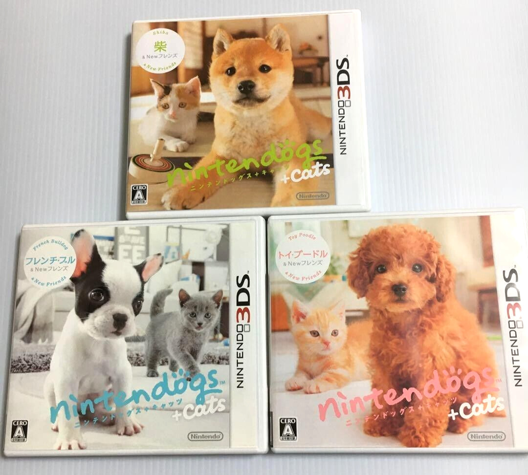 Nintendogs + Cats Toy Poodle & Shiba & French Bull & New Friends Nintendo 3DS