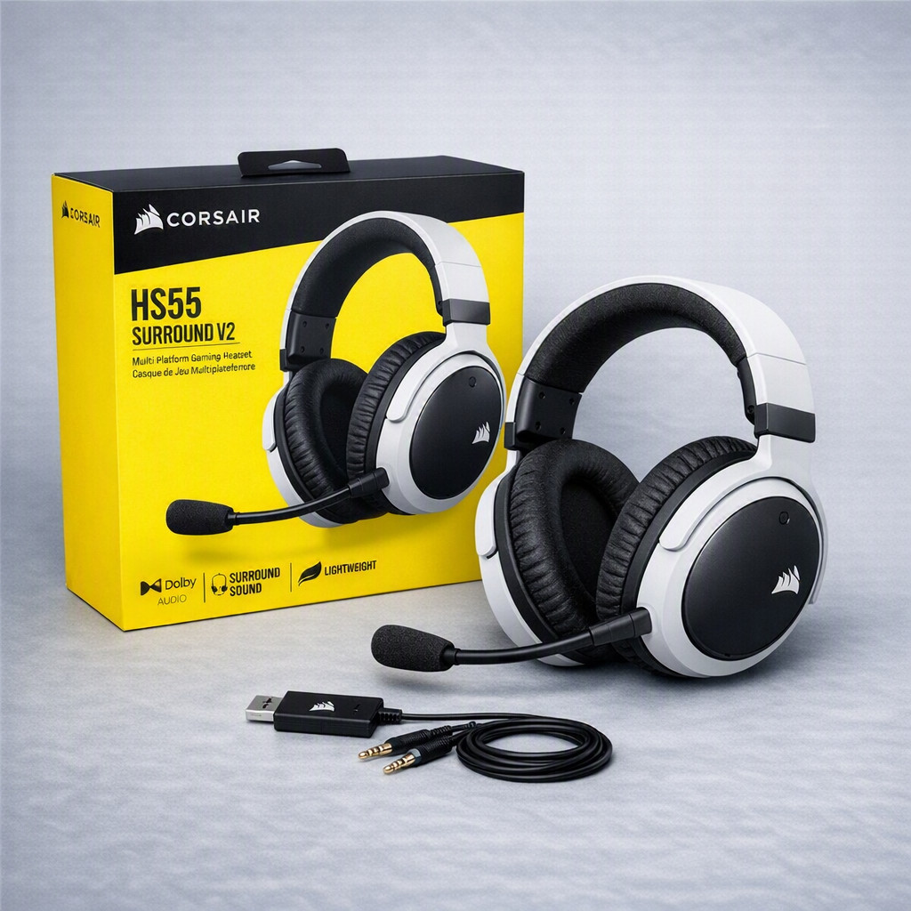 Corsair HS55 Surround V2 Gaming Headset – Brand New – Never Opened