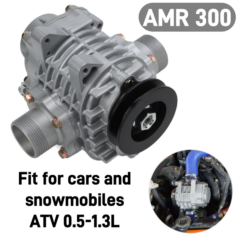 AMR300 Supercharger Compressor Blower Booster With V Pulley For Cars Snowmobiles
