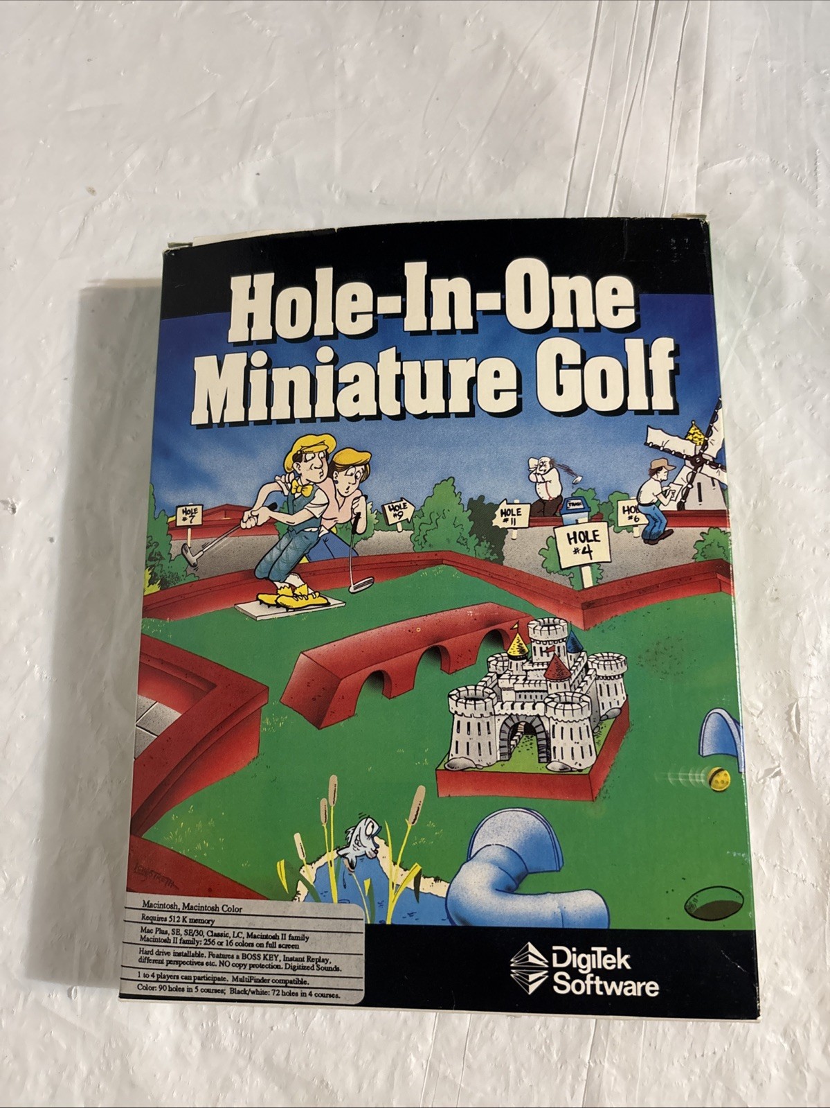 Hole In One Miniature Golf DigiTek Software IBM/PC 3.5 Disks. Vtg Mac Apple