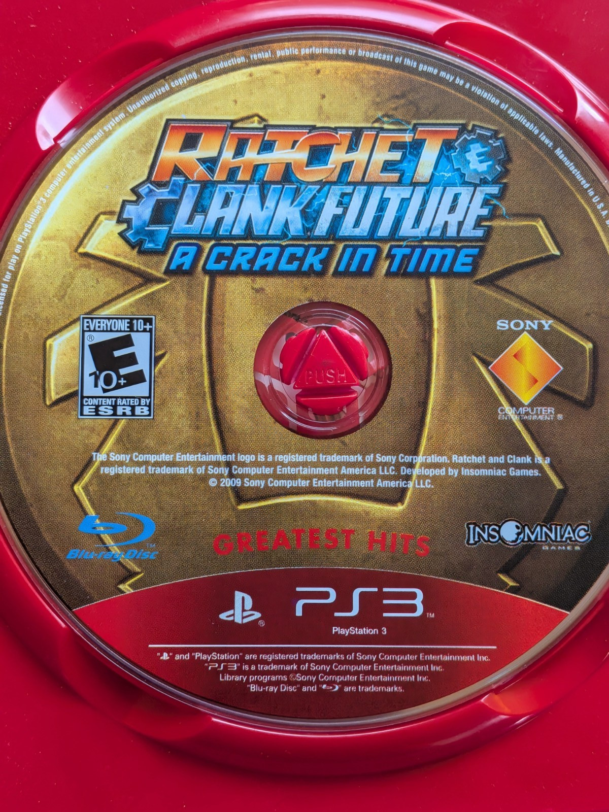 Ratchet Clank Future A Crack in Time (Playstation 3, PS3) GH* No Manual – Tested