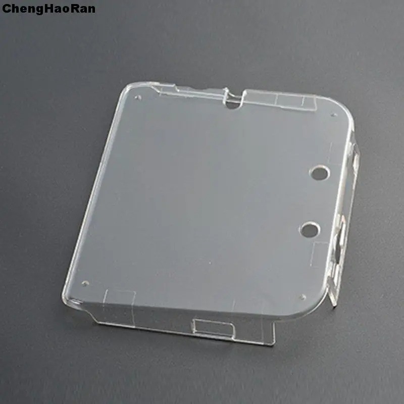 2pc Clear Protective Case Cover Hard Shell Skin+Anti Dust Film for 2DS Nintendo