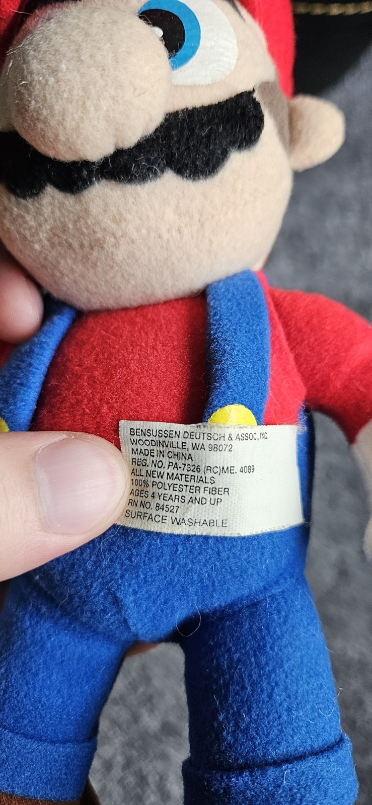 Toy Site & Nintendo Super Mario Bros. Plush Doll, Key Chain, Washable Carry Case