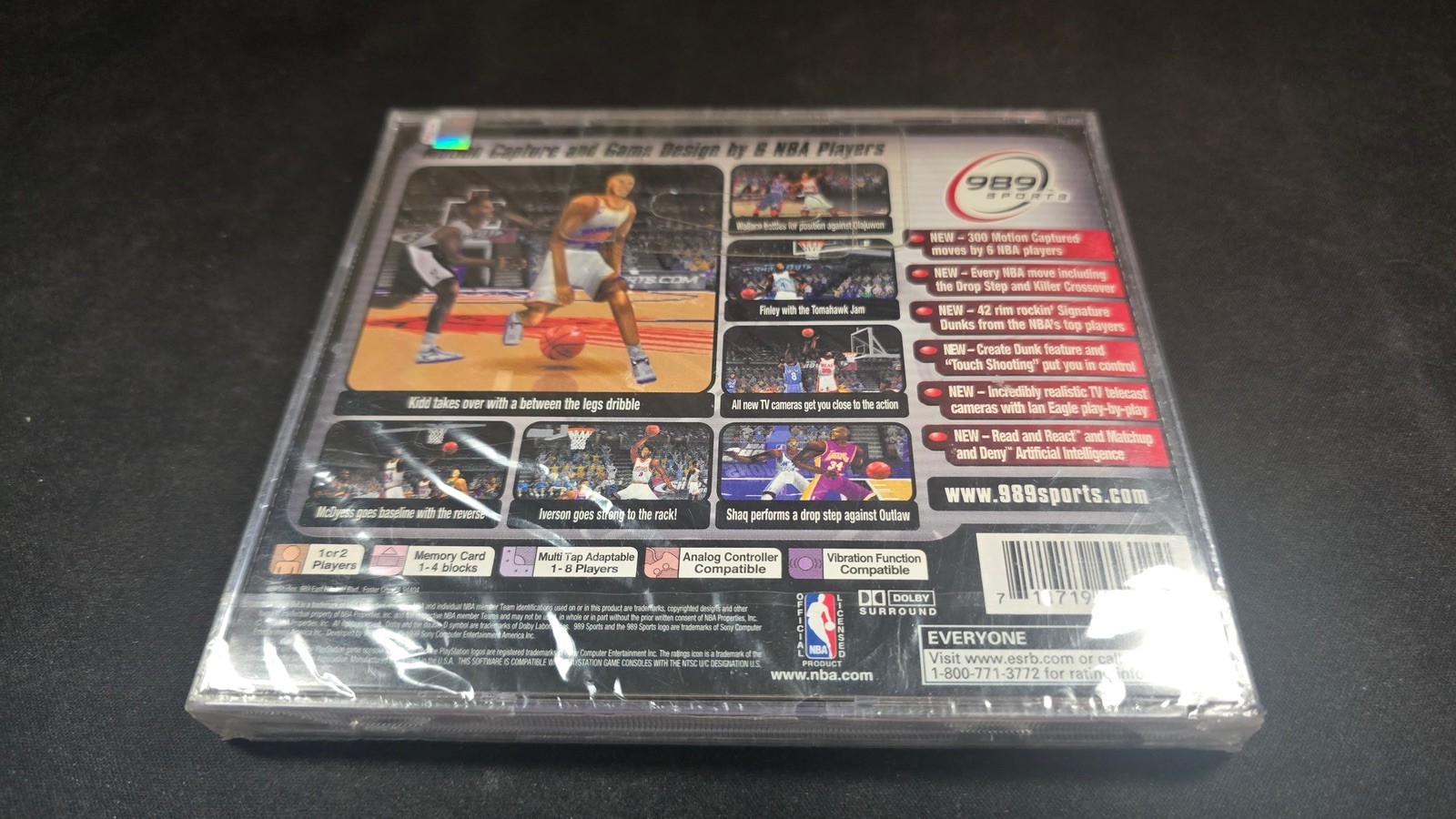 NBA ShootOut 2000 Basketball 989 Sports Sony Playstation 1 PS1 NEW SEALED!