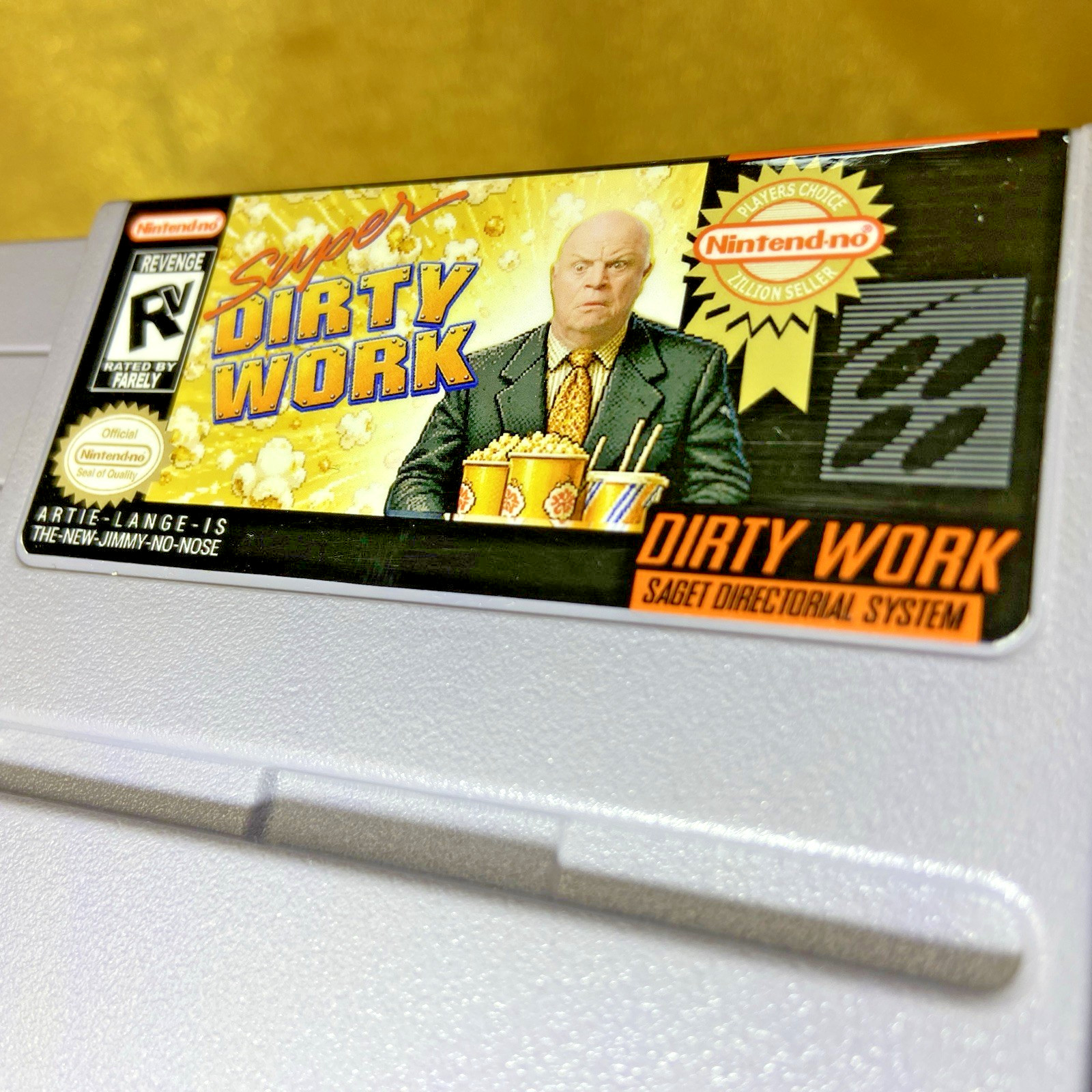 Dirty Work For Super Nintendo / SNES Norm MacDonald Collectible Retro Gift
