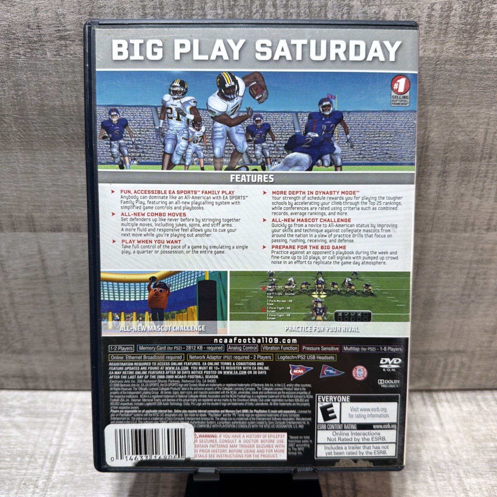 NCAA Football 09 PS2 CIB DeSean Jackson Cover Complete Free Shipping