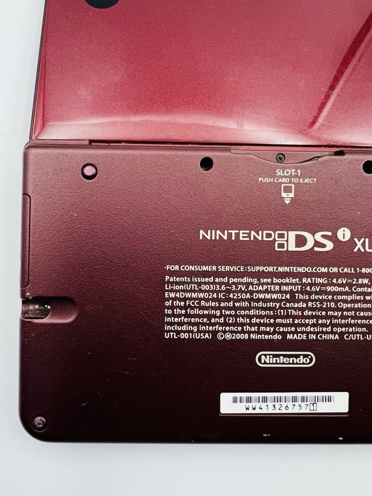 Nintendo DSi XL Burgundy Handheld Console Tested and Working – Console Only