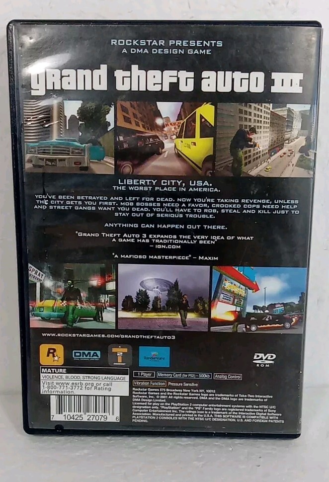 Grand Theft Auto III Greatest Hits – Playstation 2 Complete With Booklet