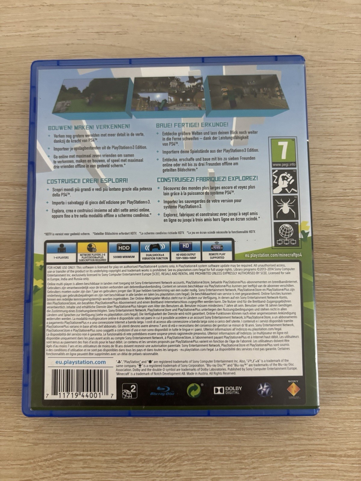 Mojang Minecraft: PlayStation 4 Edition (PS4) Action-Adventure, PEGI 7, PAL