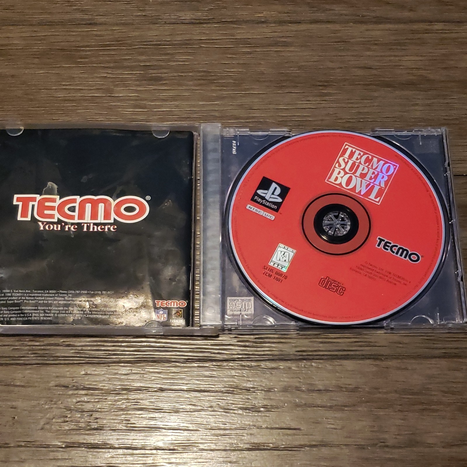 Tecmo Super Bowl PlayStation NTSC-U/C American Football Game Instant Replay