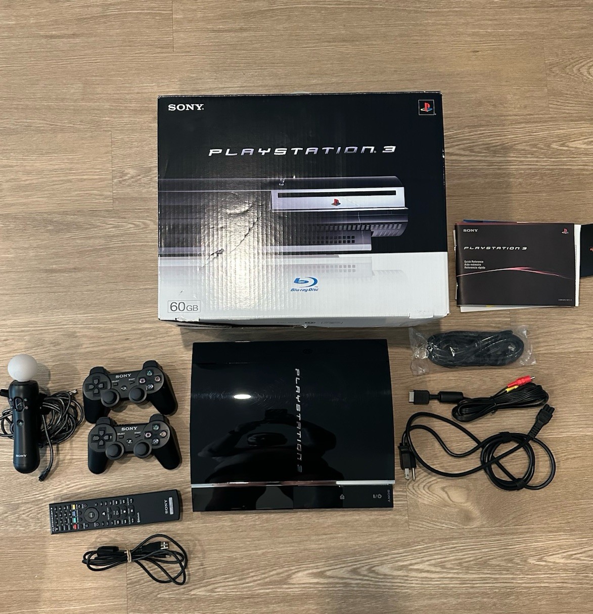 Mint Sony PlayStation 3 60GB 100% CIB Console W OEM Bundle and Accessories
