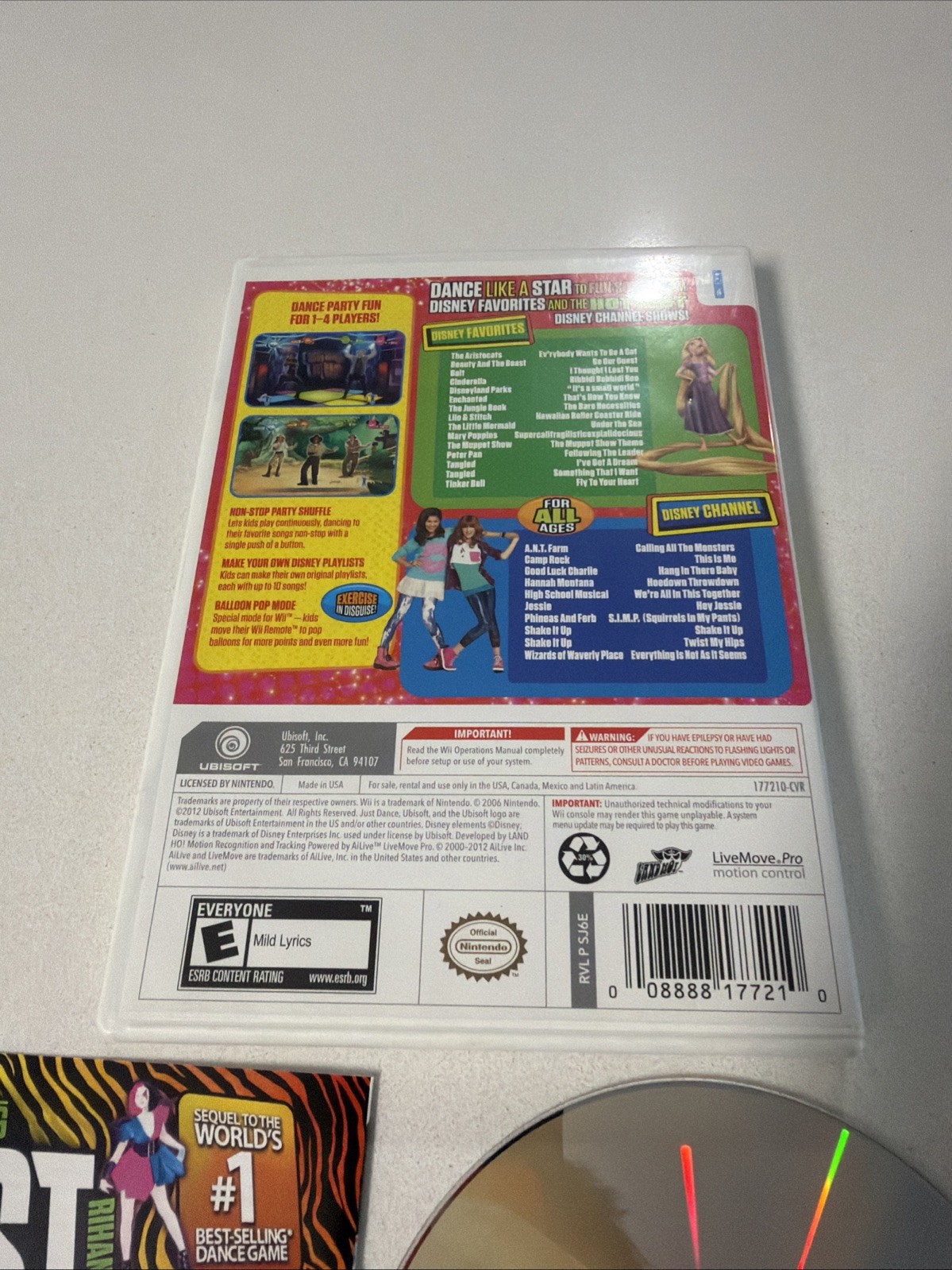 Just Dance: Disney Party (Nintendo Wii, 2012) Fast Shipping CIB Tested