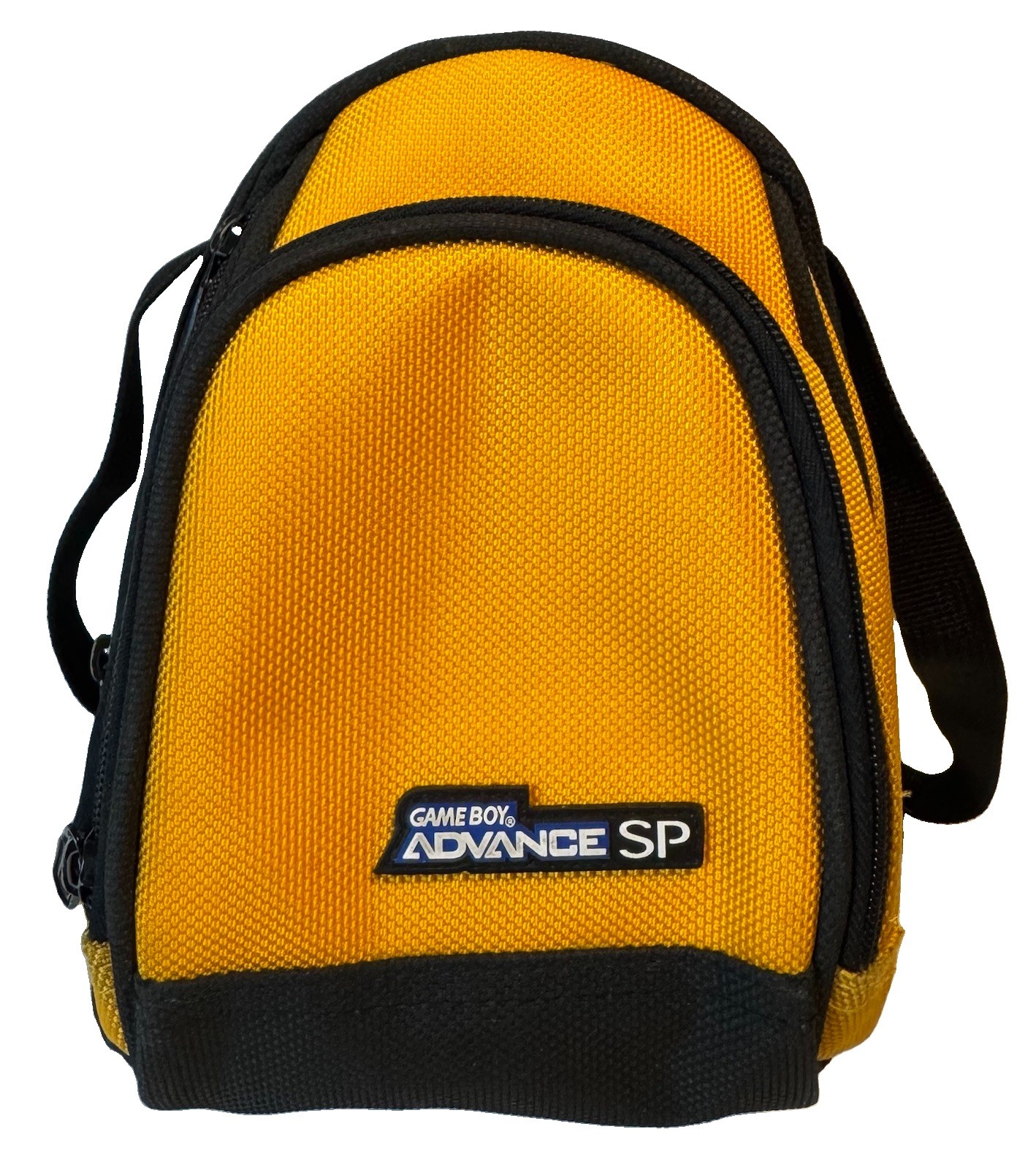 Nintendo Gameboy Advance SP GBA Yellow Carrying Case Mini Backpack Travel Bag