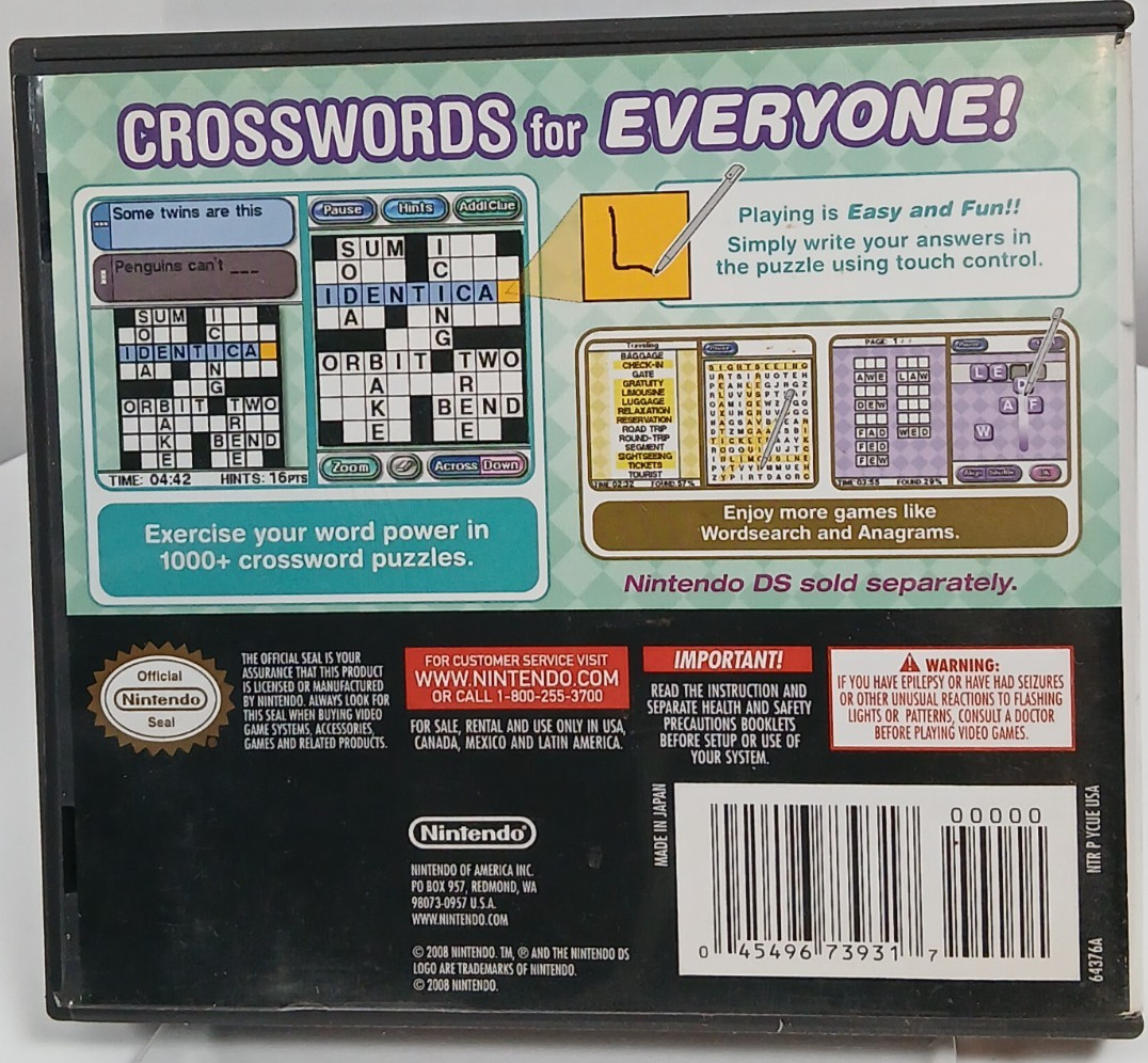 Crosswords DS (Nintendo DS, 2008)